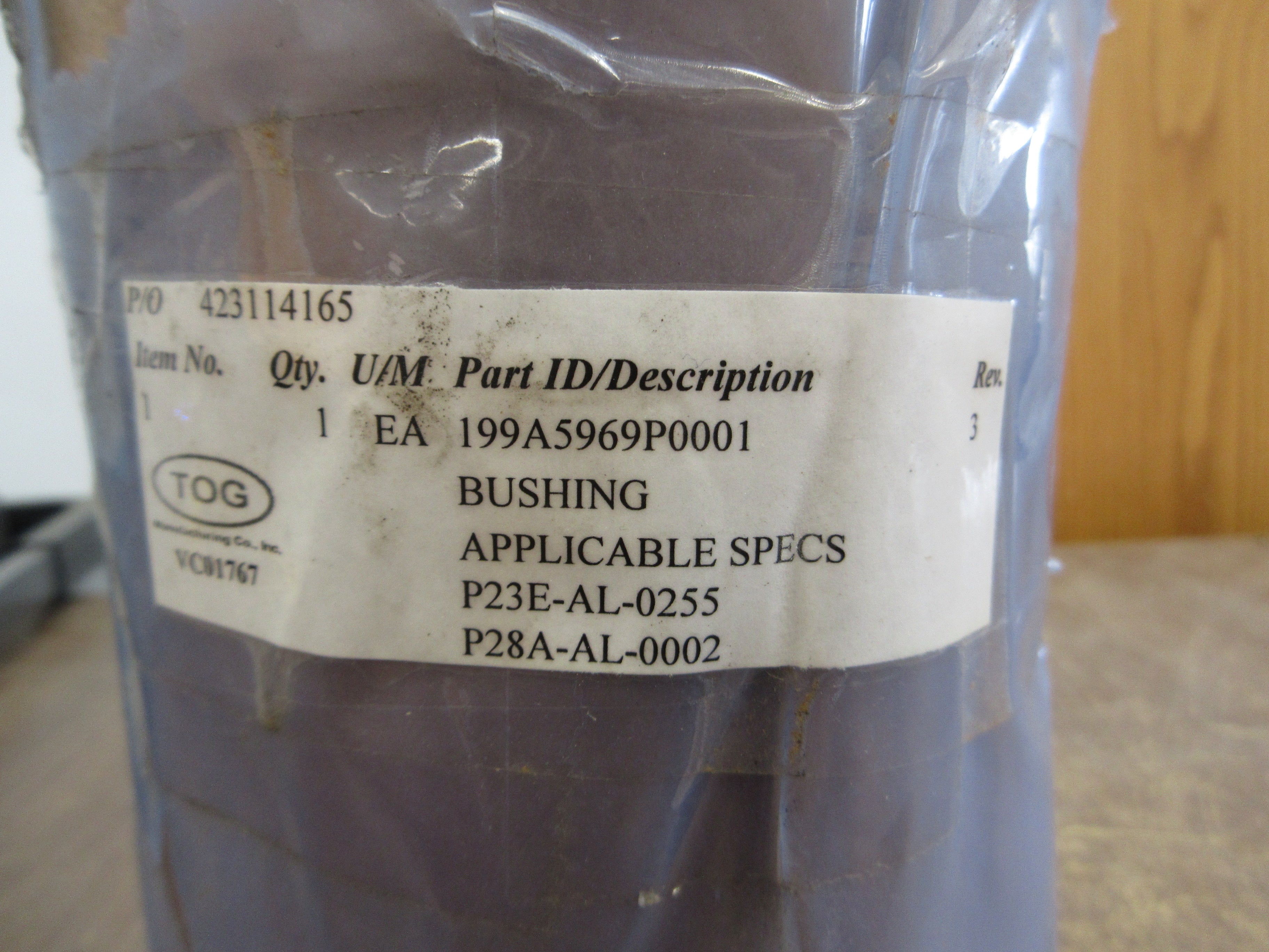 TOG Bushing 199A5969P0001 *No Box* New Surplus