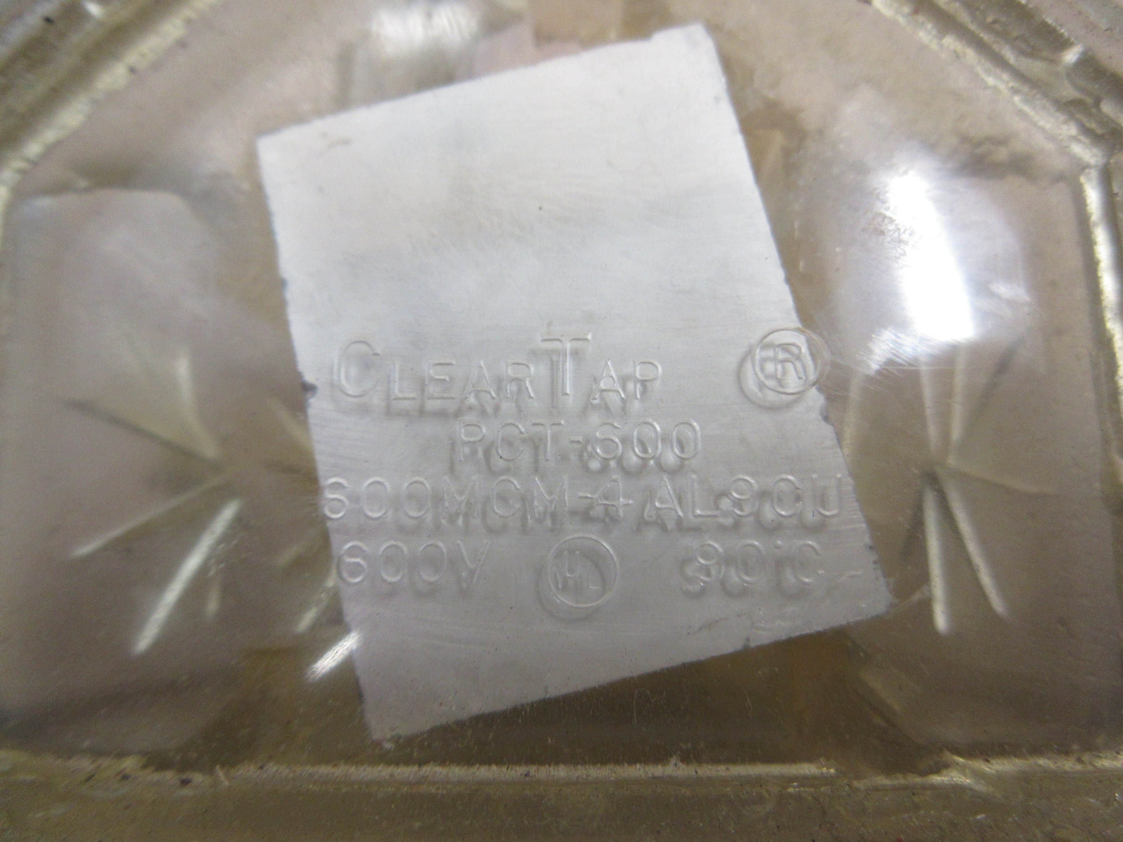 Ilsco ClearTap Insulated Multitap Connector PCT-600 (4) 600MCM Used