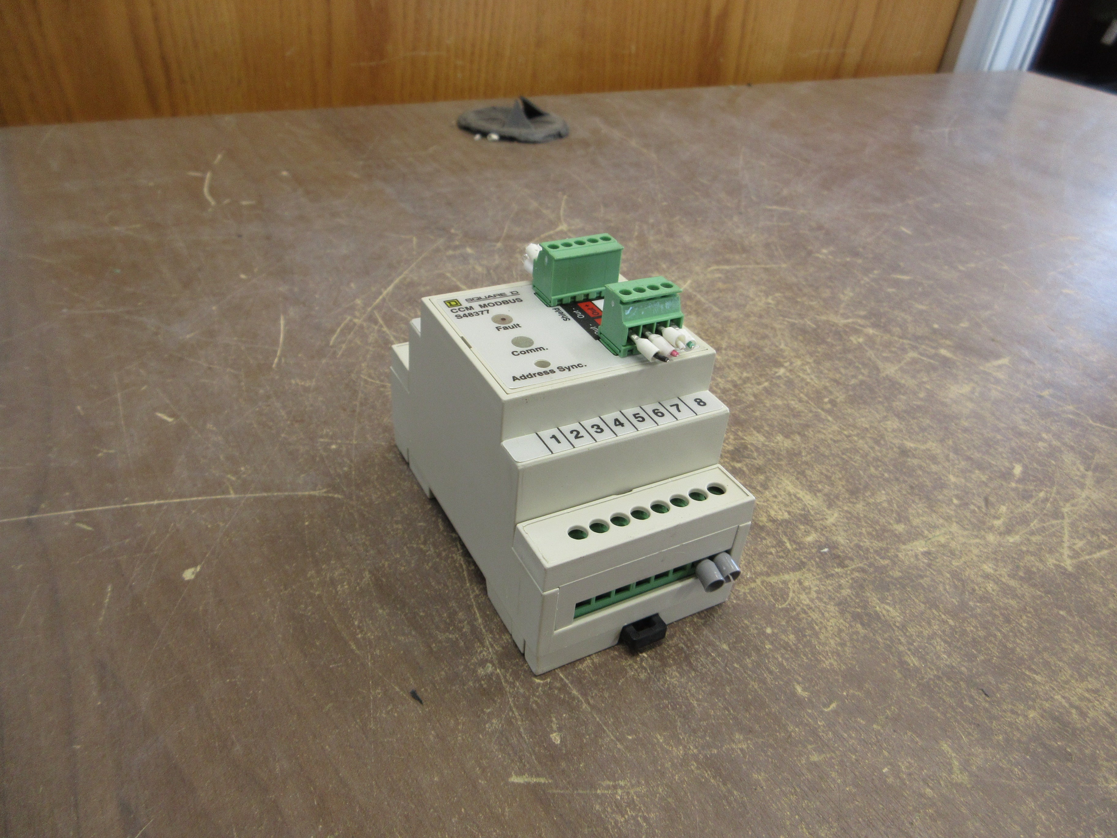 Square D CCM Modbus Module S48377 *(2) Broken Clip* Used