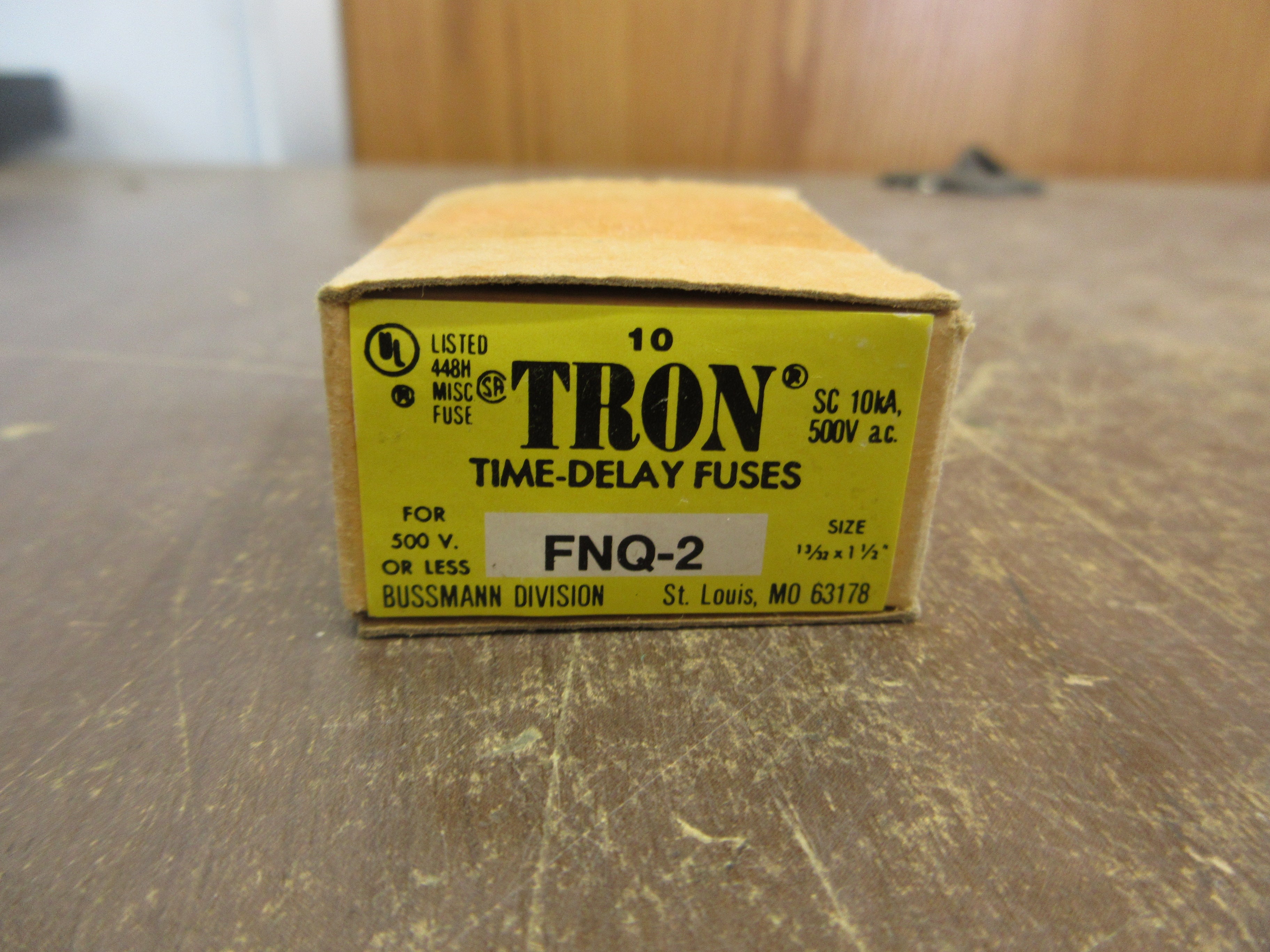 Bussmann Tron Fuses FNQ-2 500V 2A *Box of 10* New Surplus