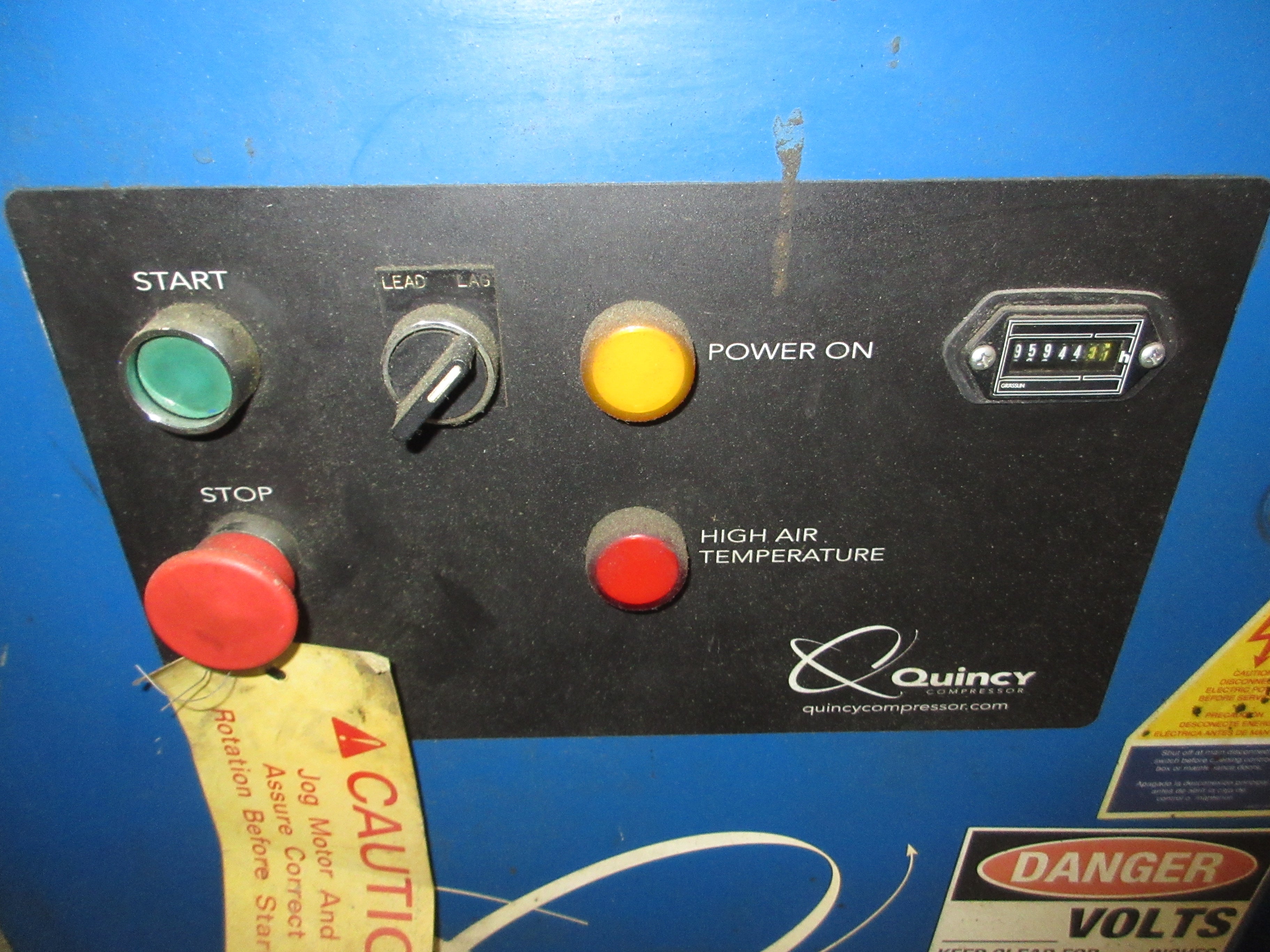 Quincy QSVB-15 Rotary Screw Vacuum Pump QSVB-1500017 15HP Weight: 980 LBS Used