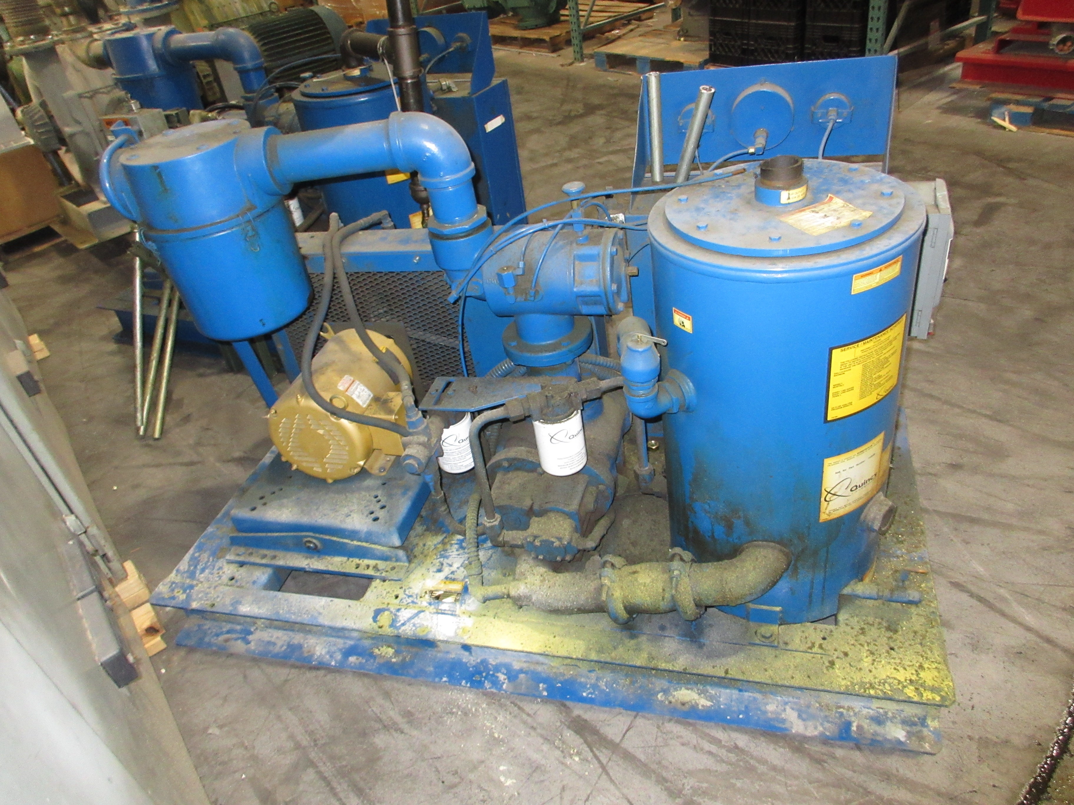 Quincy QSVB-15 Rotary Screw Vacuum Pump QSVB-15 15HP Weight: 980 LBS Used
