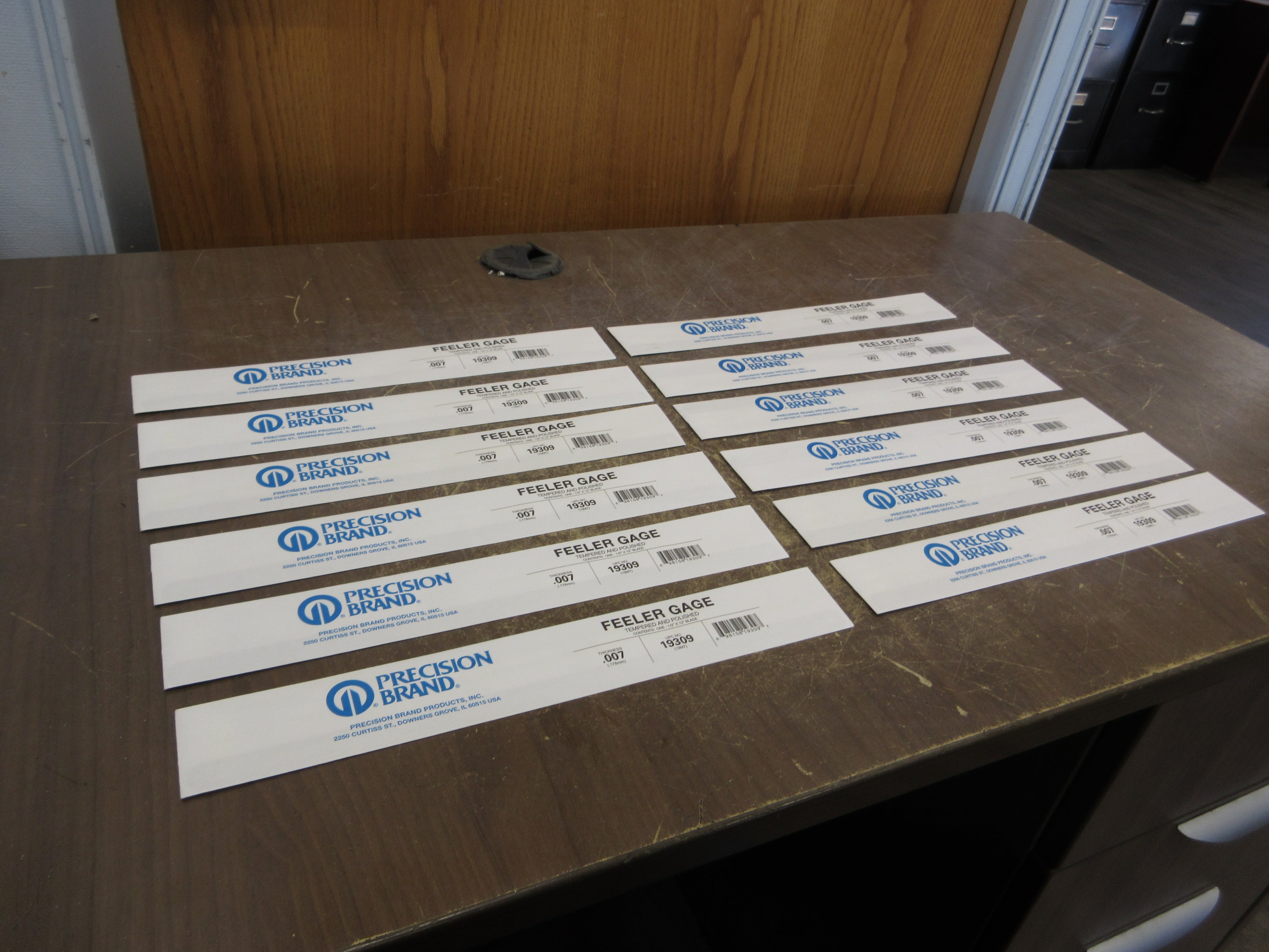 Precision Brand Feeler Gage 19310 Thickness: 0.007 *Box of 12* New Surplus