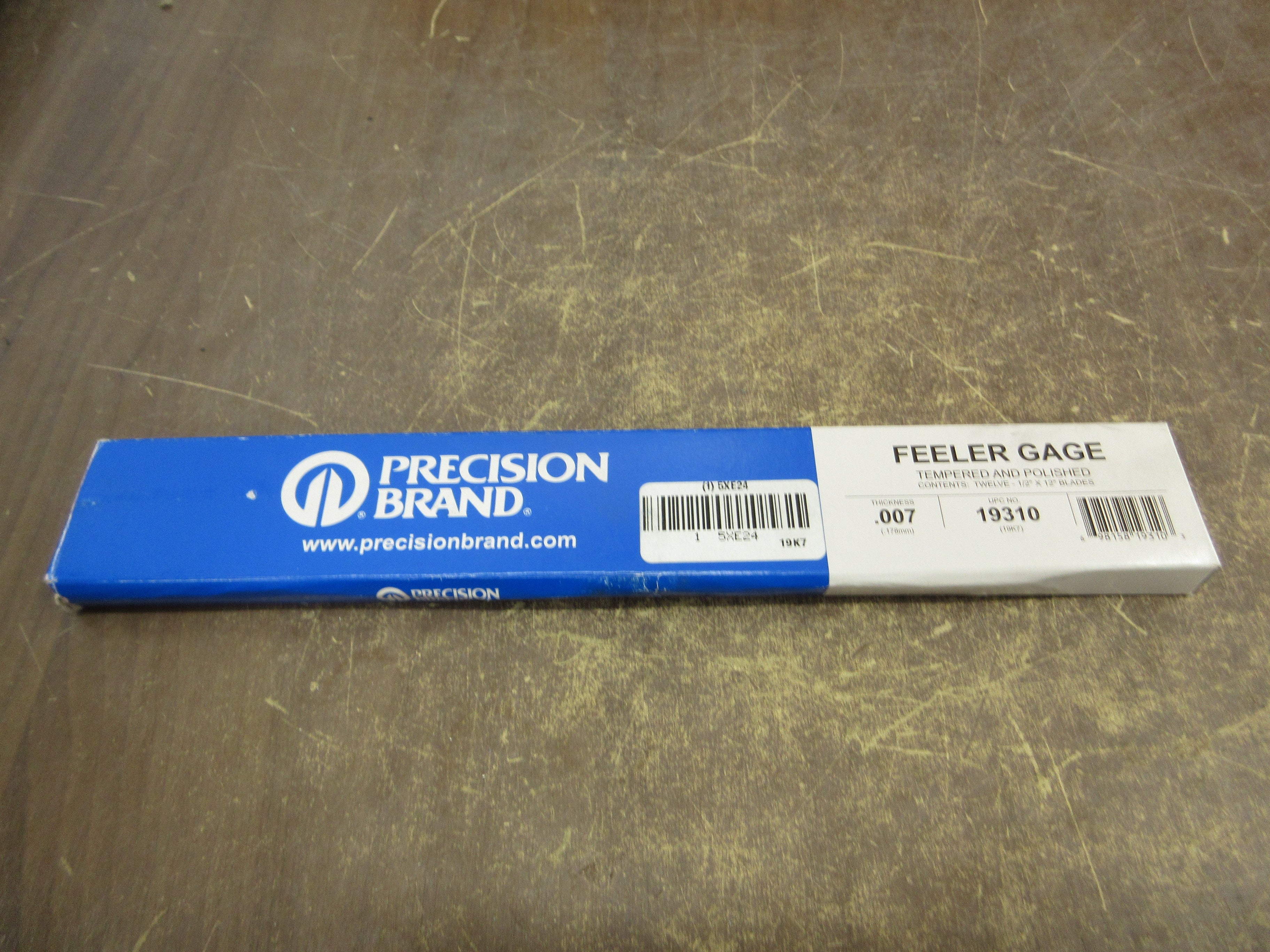 Precision Brand Feeler Gage 19310 Thickness: 0.007 *Box of 12* New Surplus