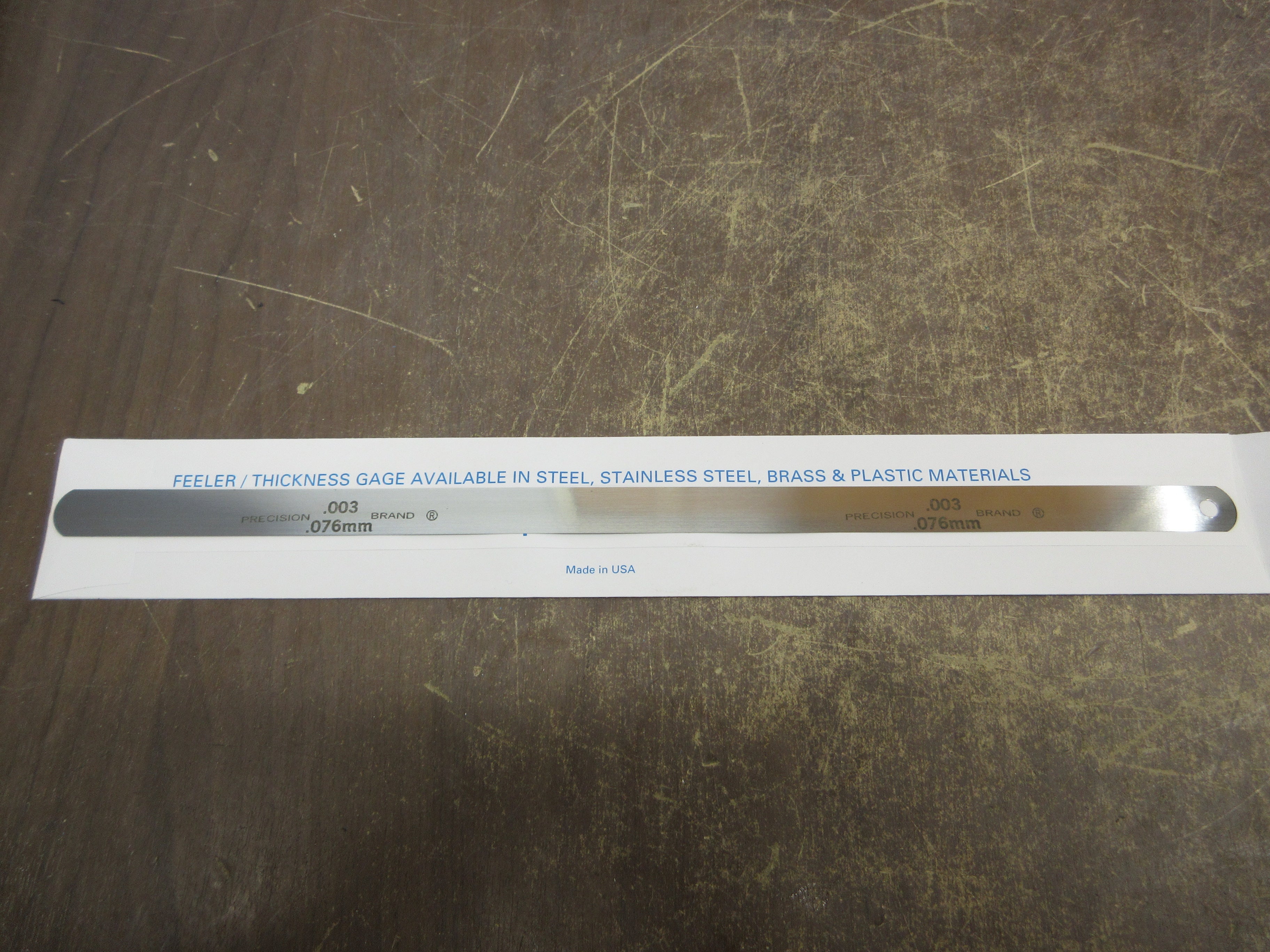Precision Brand Feeler Gage 19210 Thickness: 0.0030 *Box of 12* New Surplus