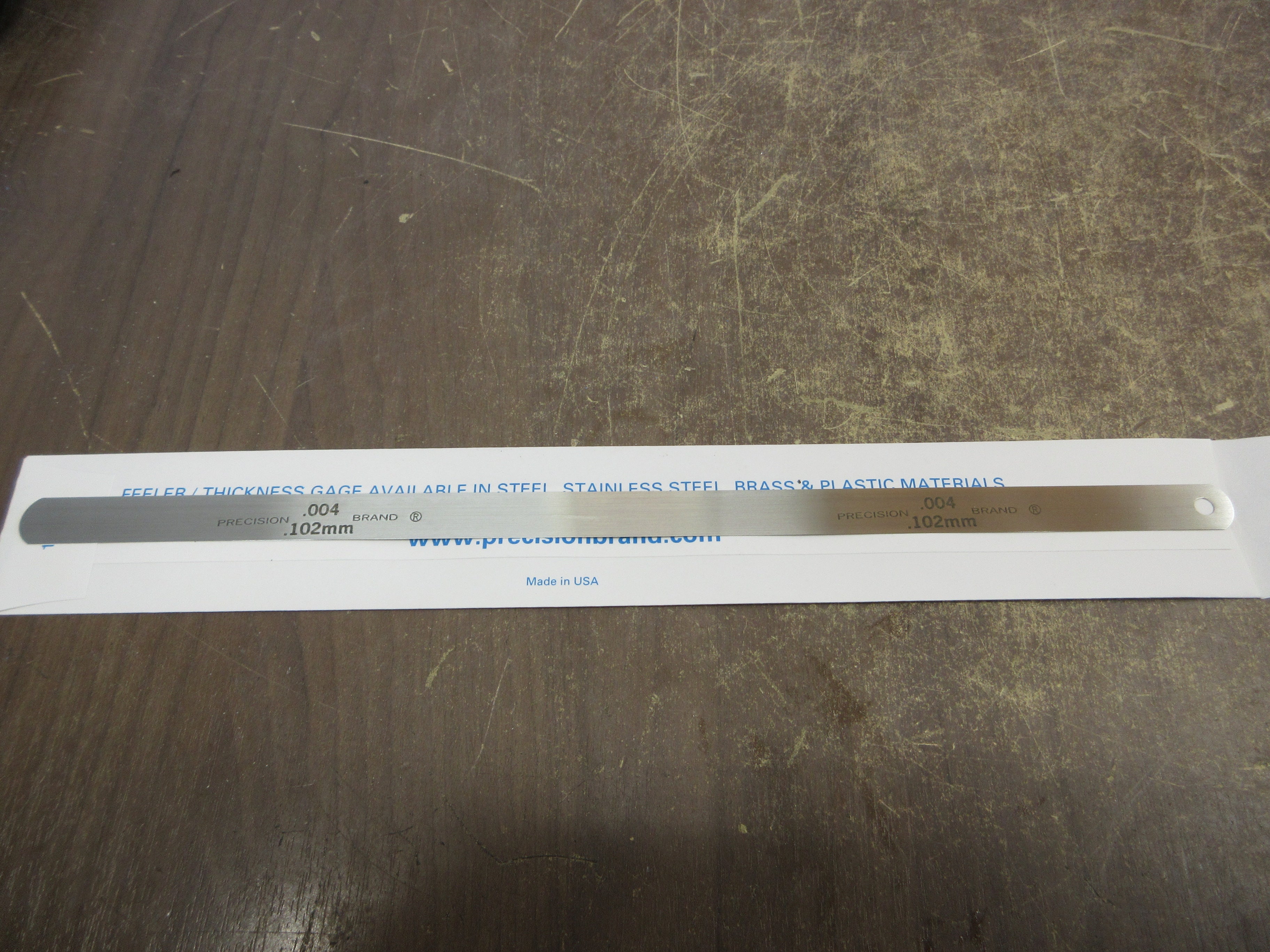 Precision Brand Feeler Gage 19235 Thickness: 0.004 *Box of 12* New Surplus