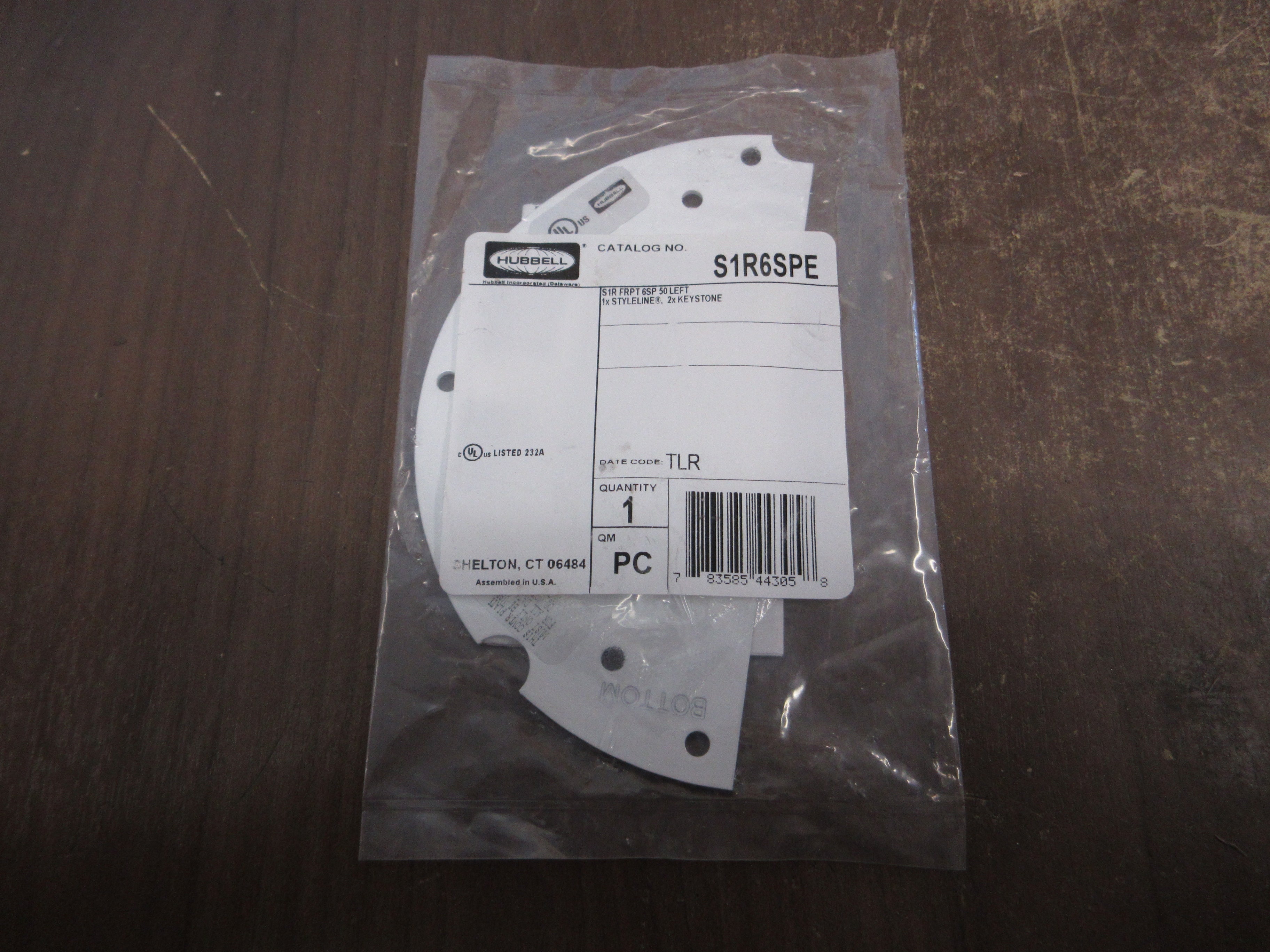 Hubbell Styleline Poke-Through Sub-Plate S1R6SPE *No Box* *Lot of 2* New Surplus