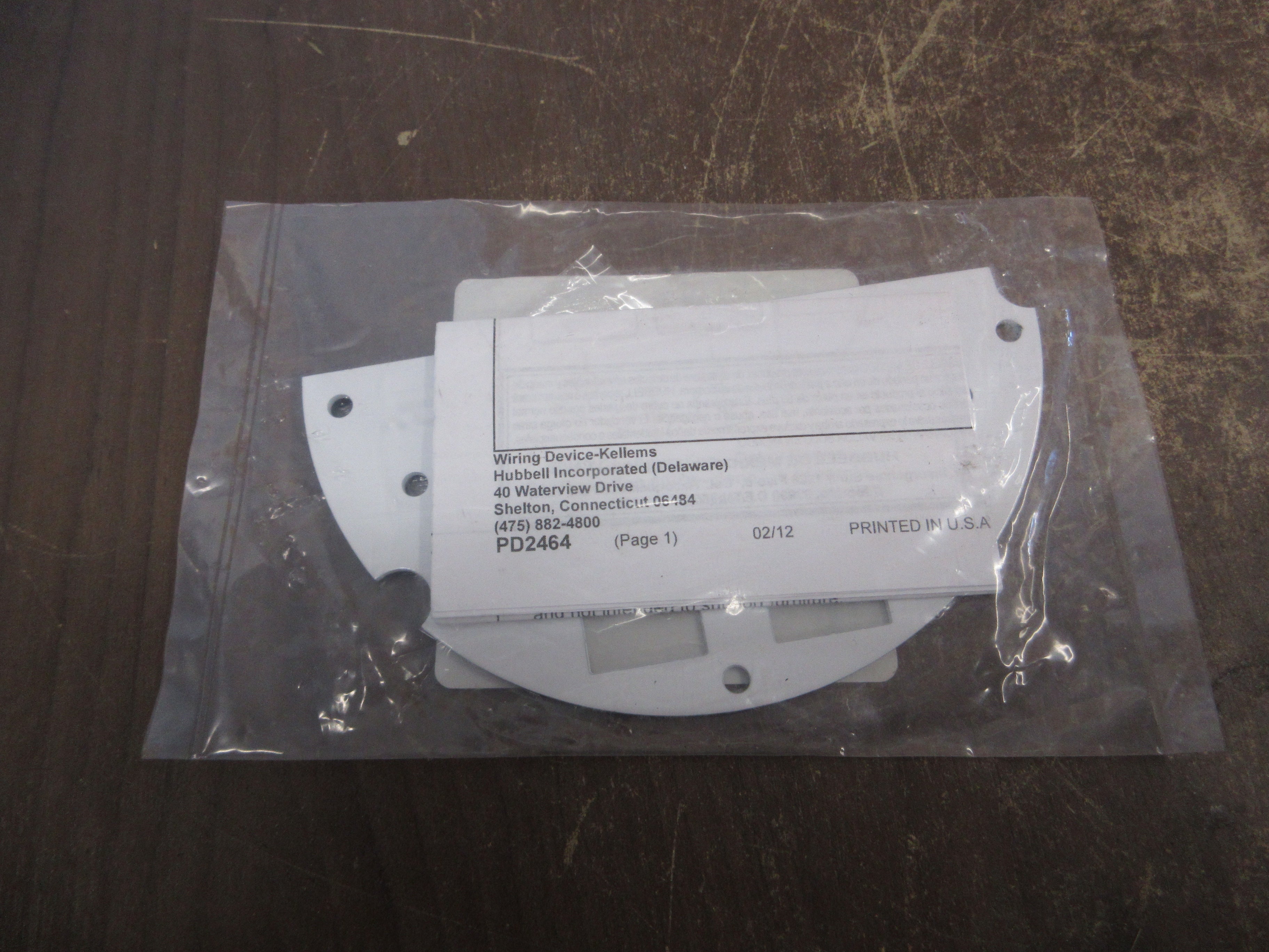 Hubbell Styleline Poke-Through Sub-Plate S1R6SPE *No Box* *Lot of 2* New Surplus