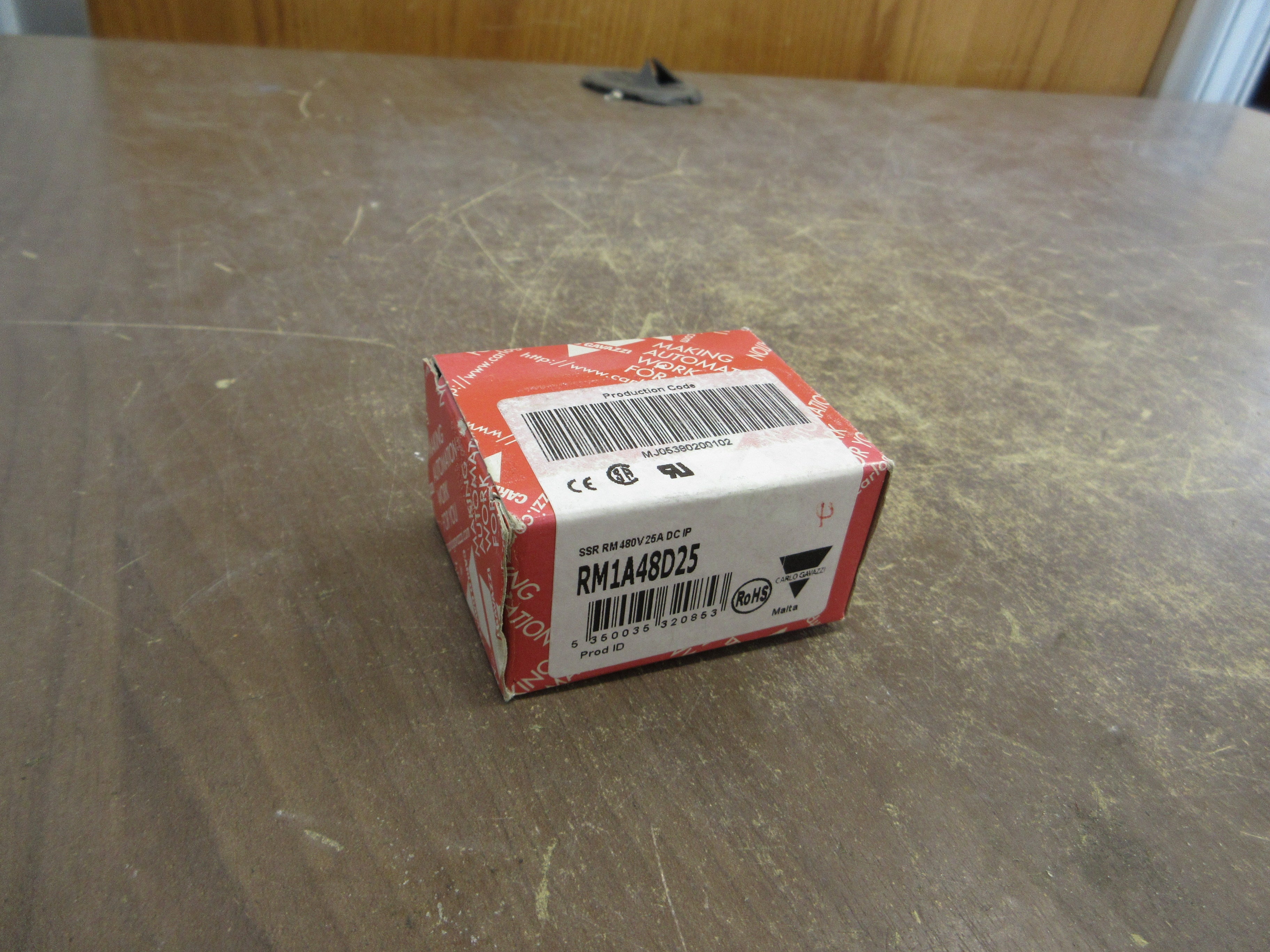 Carlo Gavazzi Solid-State Relay RN1A48D25 480V 25A New Surplus