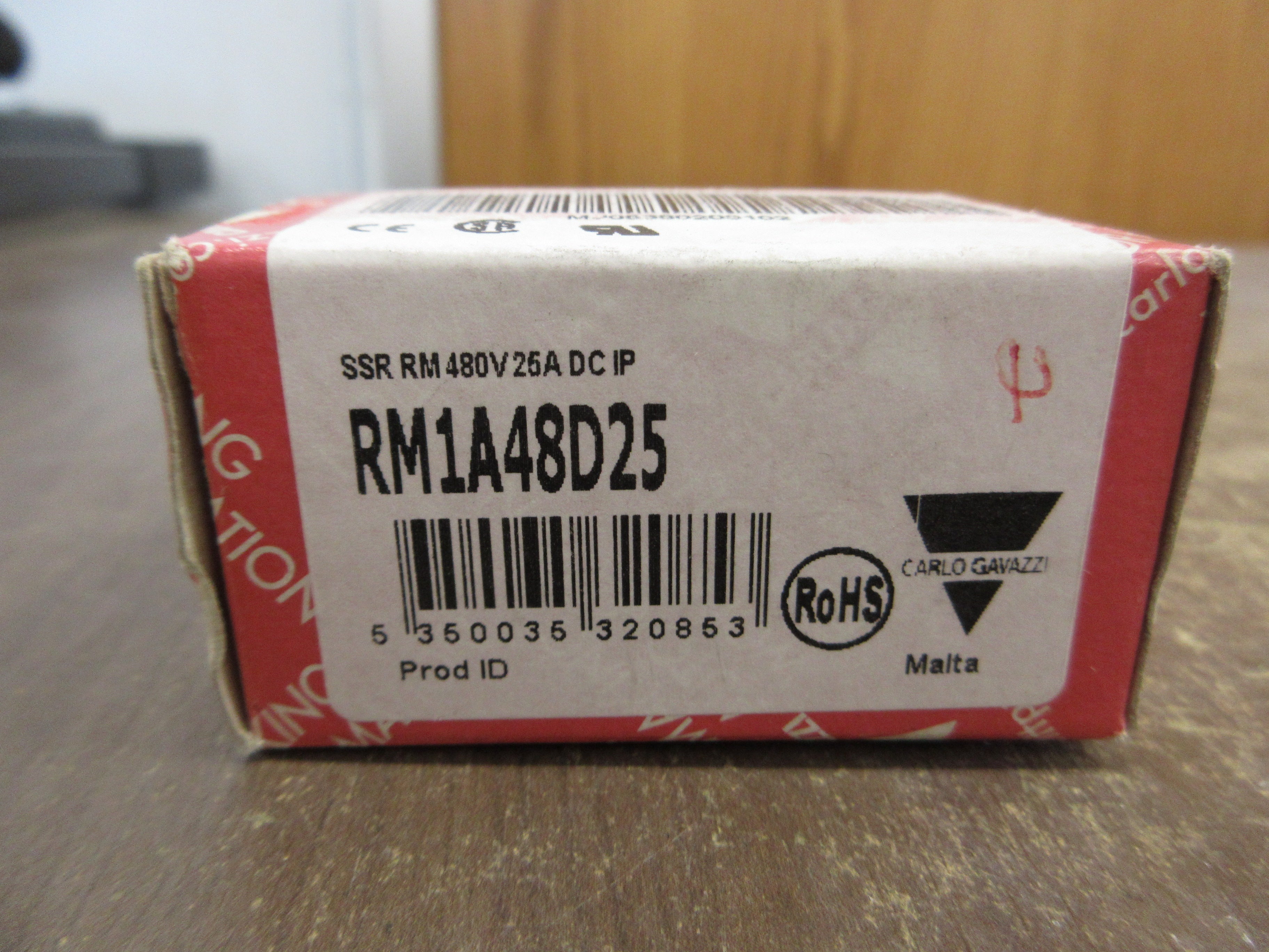 Carlo Gavazzi Solid-State Relay RN1A48D25 480V 25A New Surplus