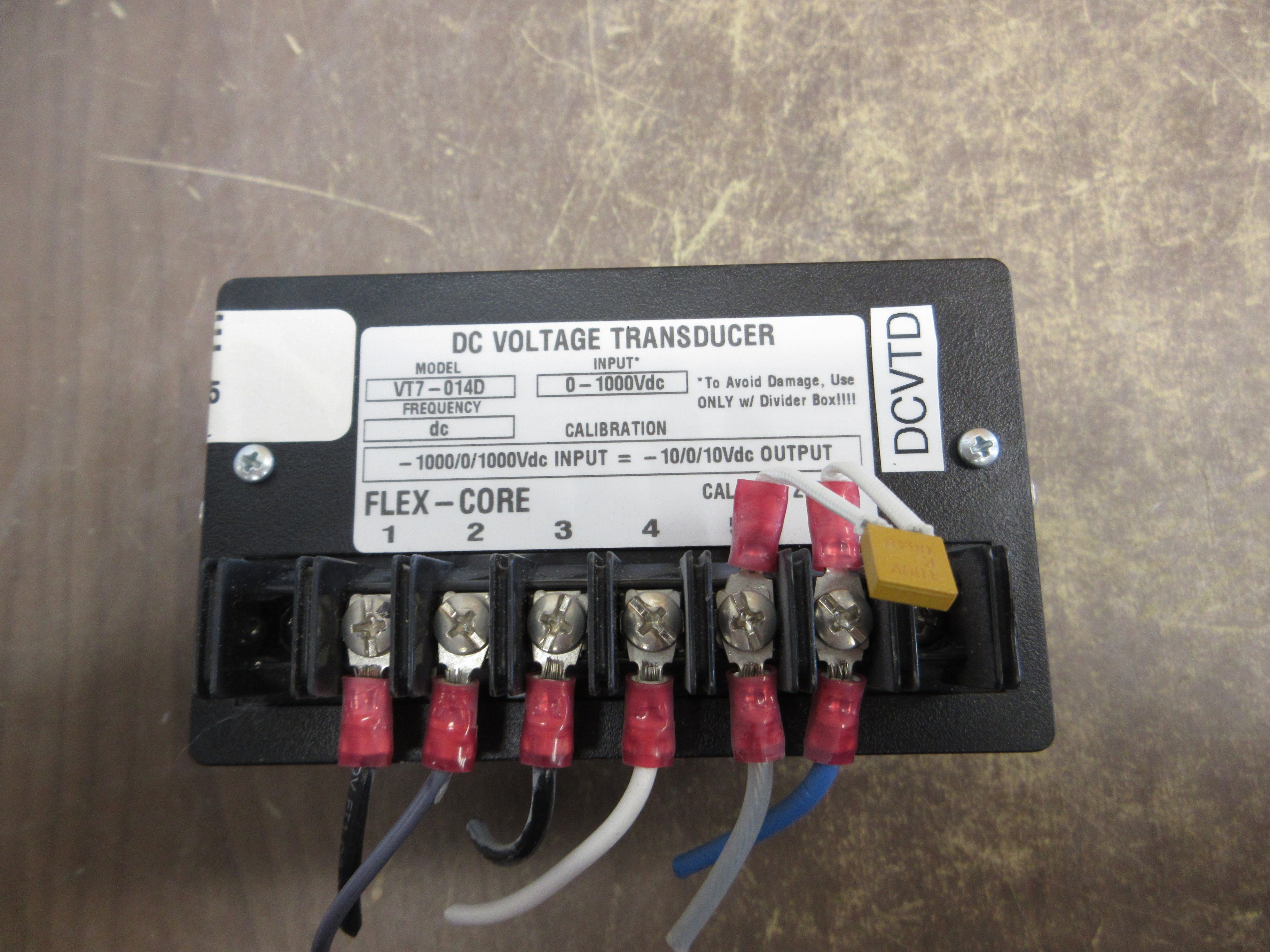 Flex-Core DC Voltage Transducer VT7-014D Input: 0-1000 VDC Used