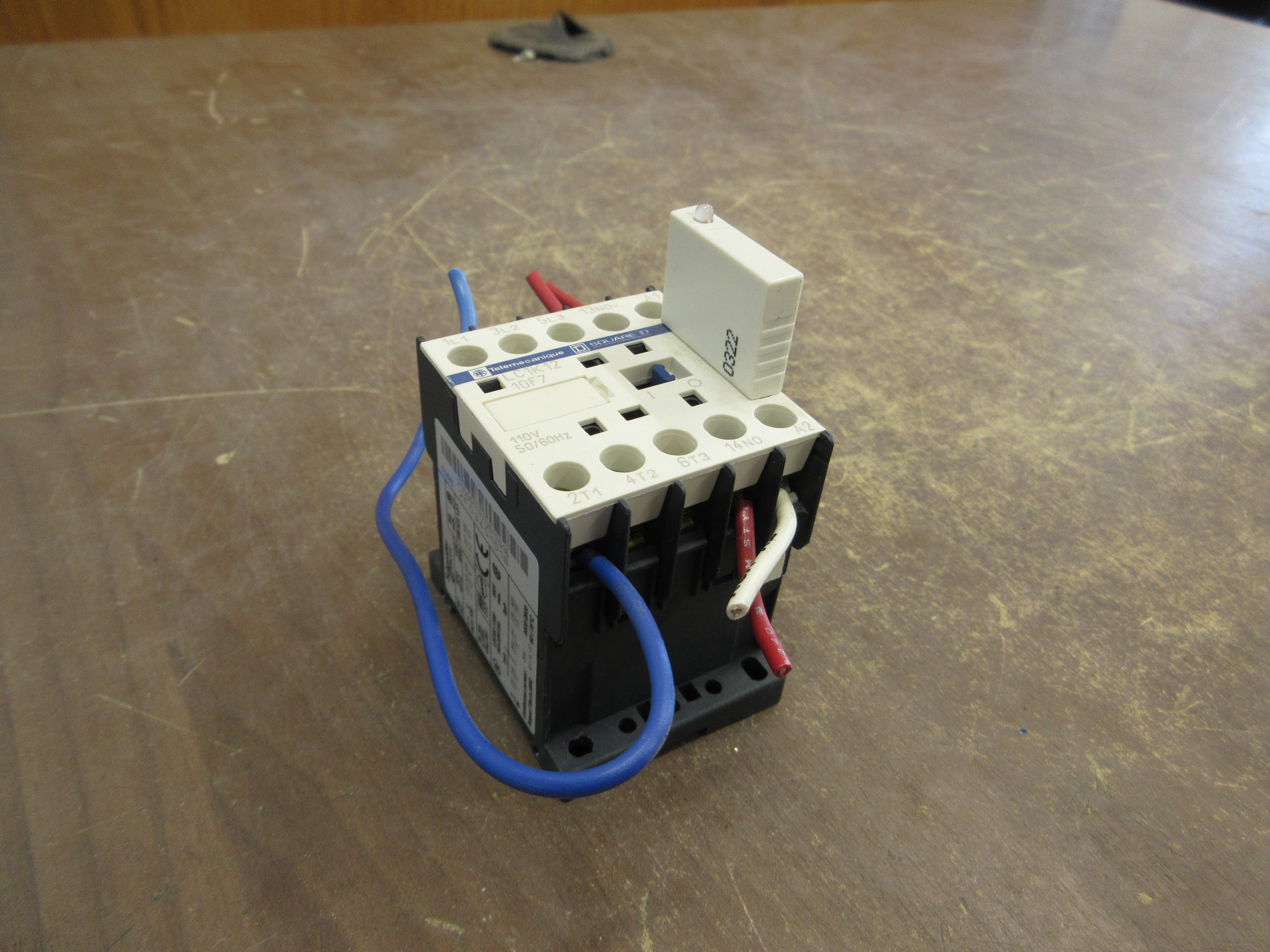 Telemecanique Contactor LC1K12 10F7 110V Coil 20A 600V Used
