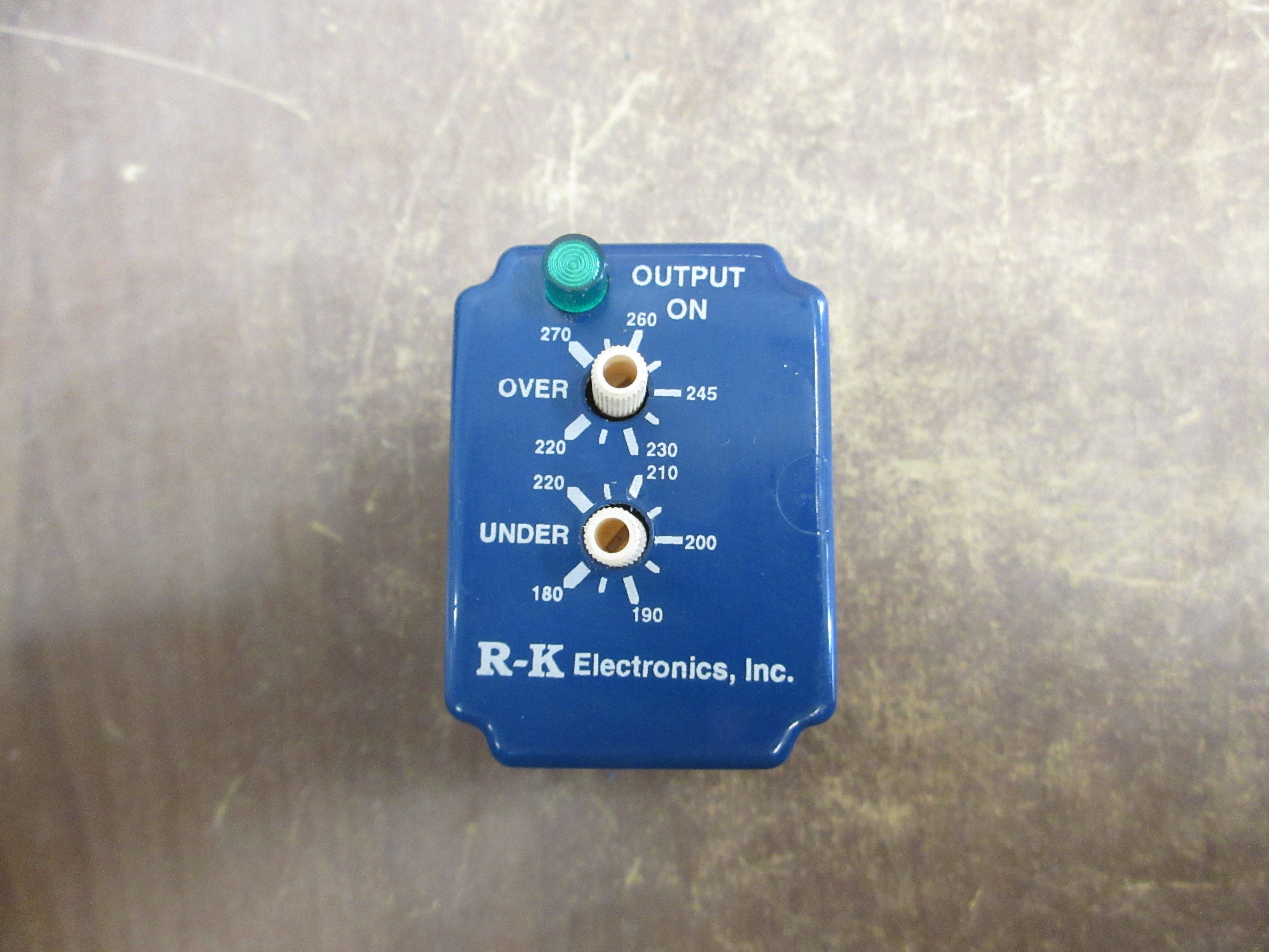 R-K Electronics 3Ph Voltage Relay PVM-208A-200P 208V 50/60Hz w/ Base Used