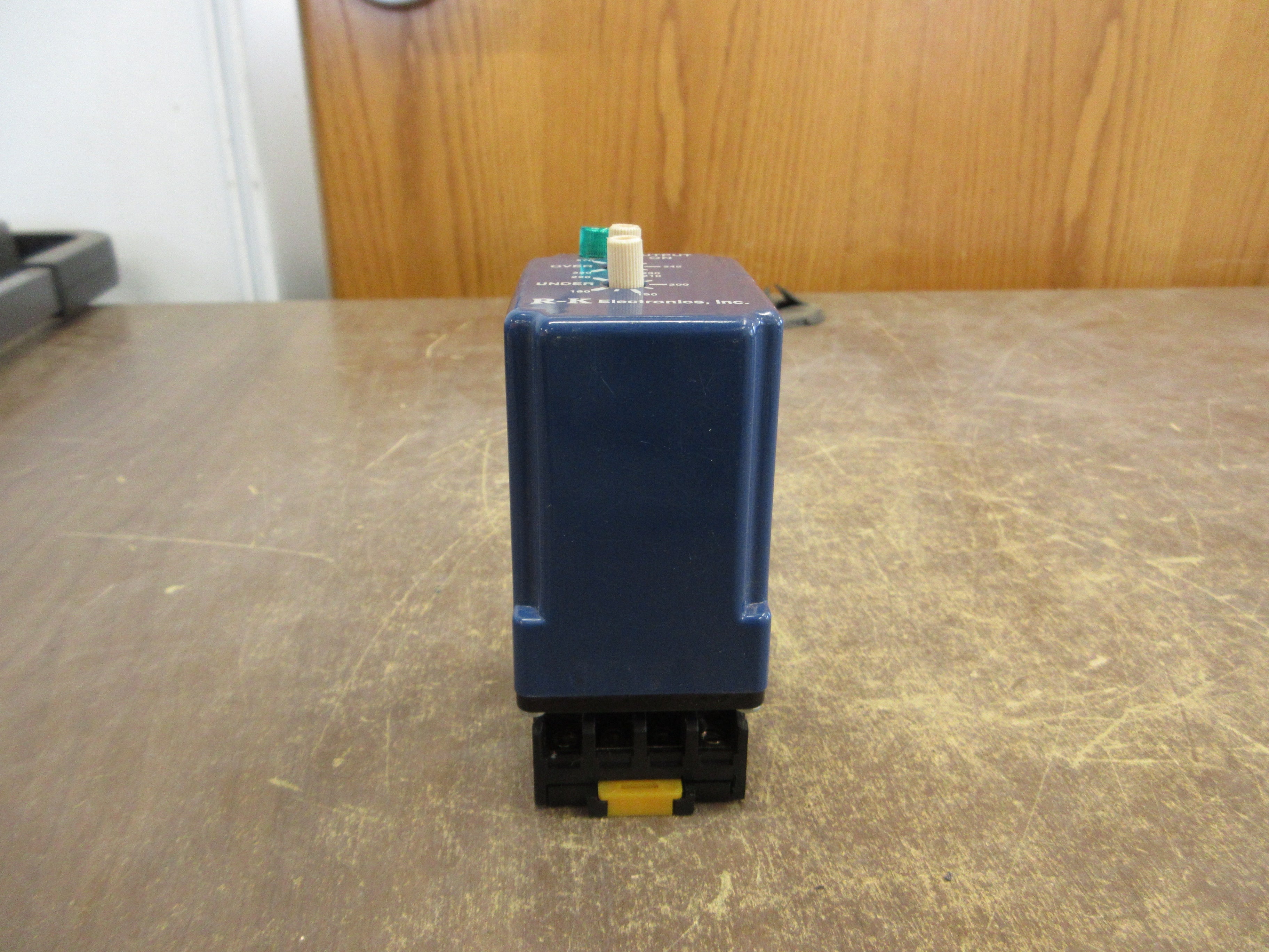 R-K Electronics 3Ph Voltage Relay PVM-208A-200P 208V 50/60Hz w/ Base Used