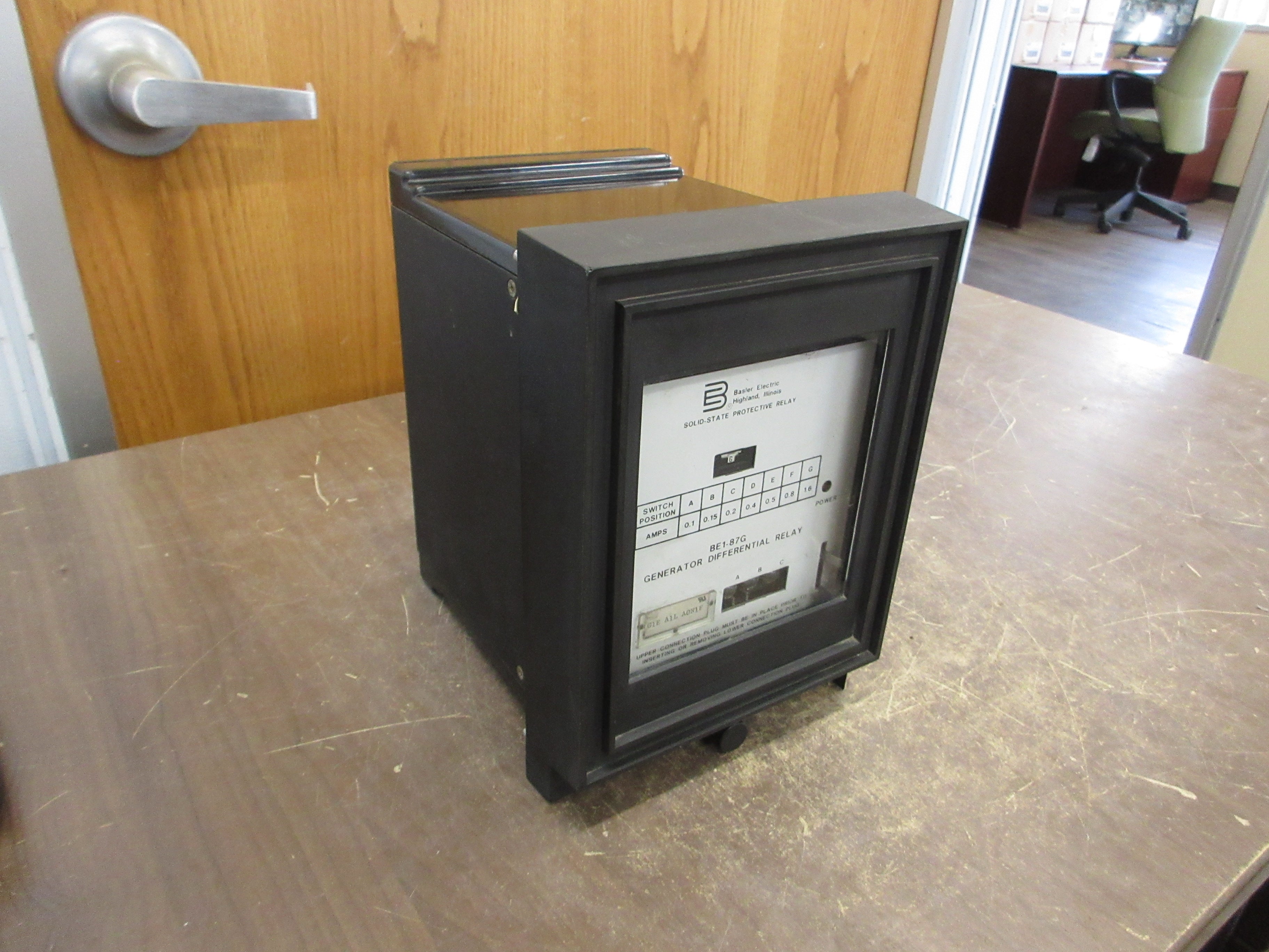 Basler BE1-87G Generator Differential Relay G1E A1L A0N1F Used