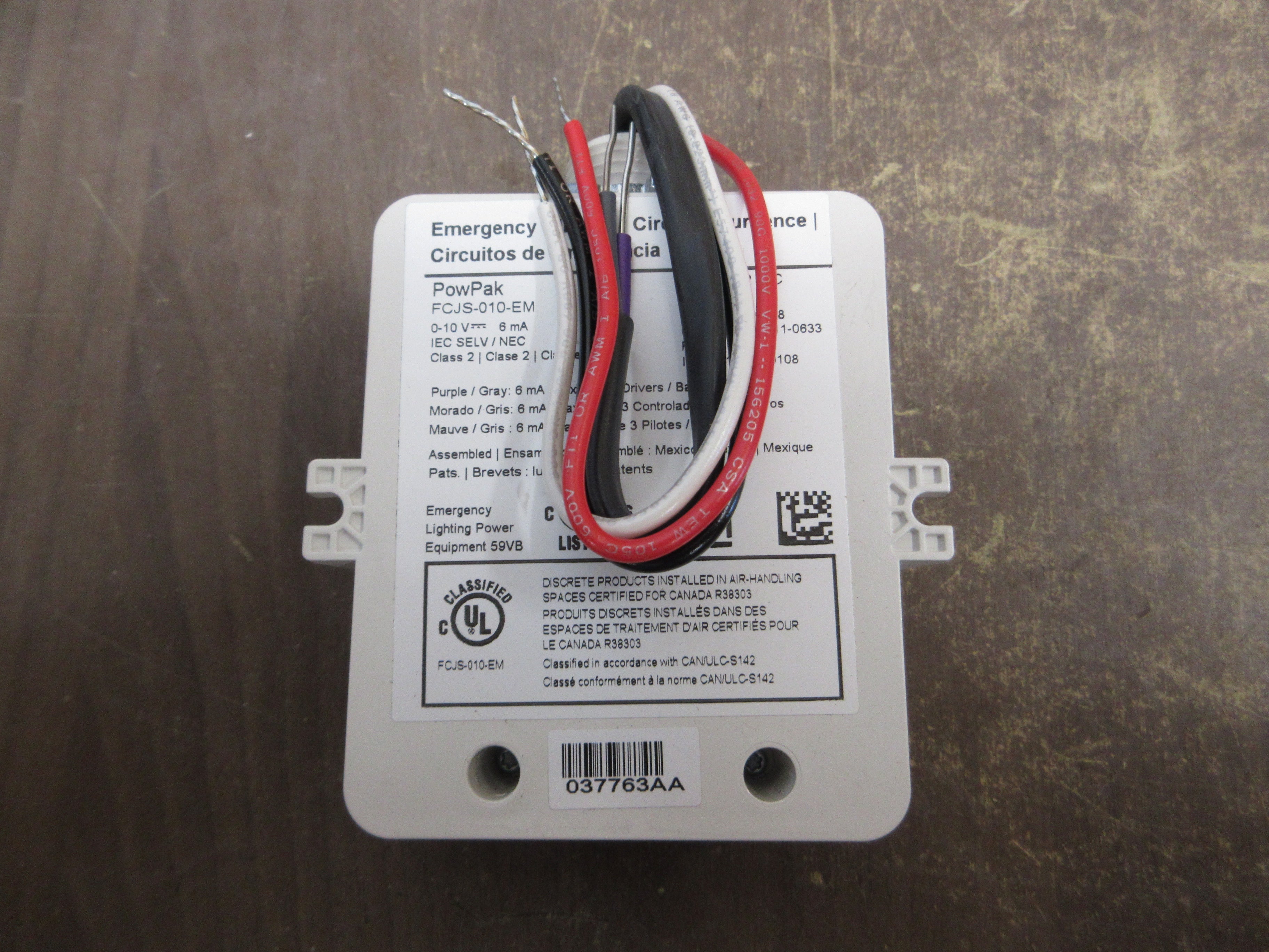 Lutron PowPak Wireless Fixture Control FCJS-010-EM 120-277VAC 0-10VDC