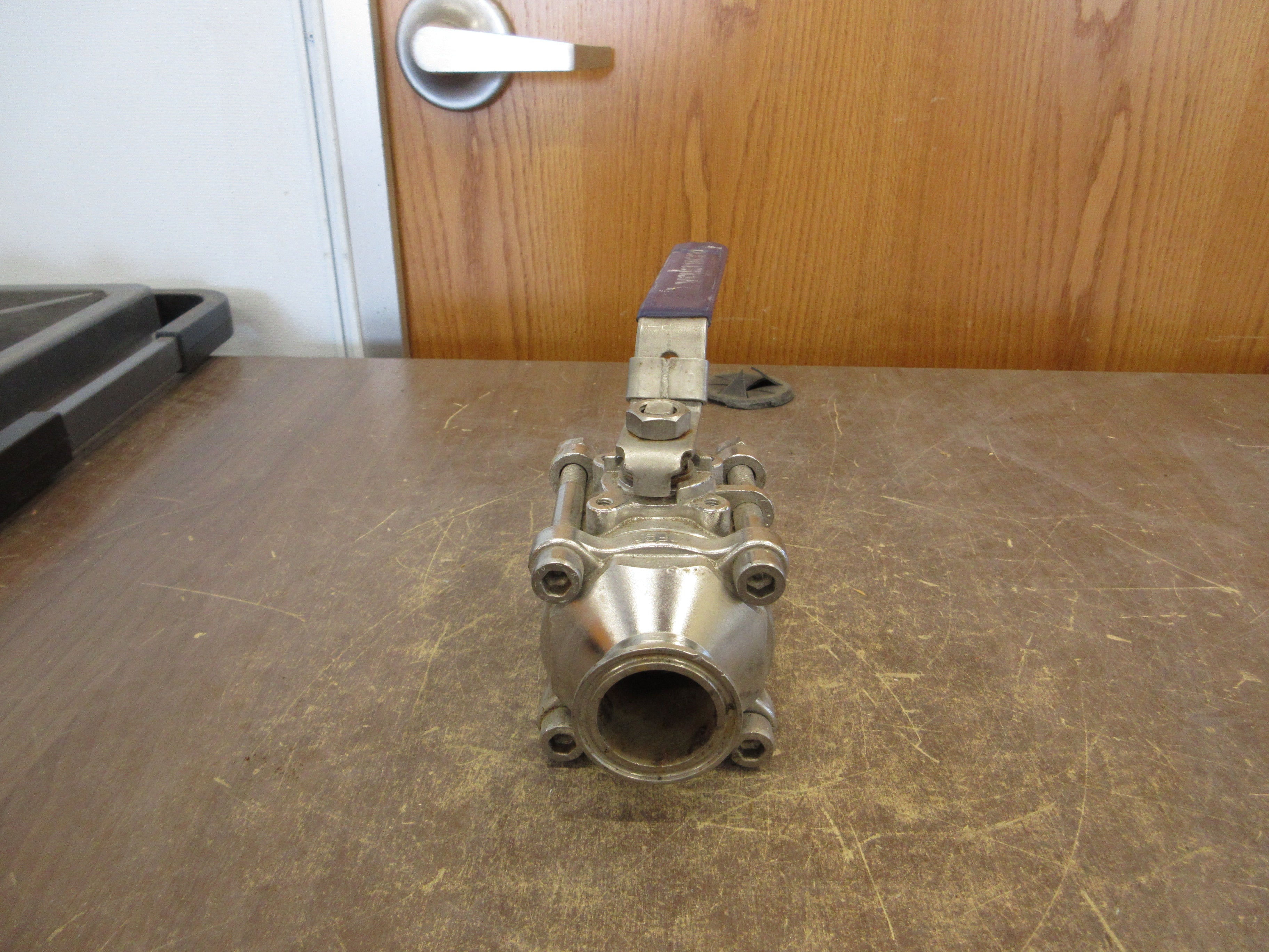Valmicro Stainless Steel Ball Valve PP 300 TP 107297 1 1/2" Used