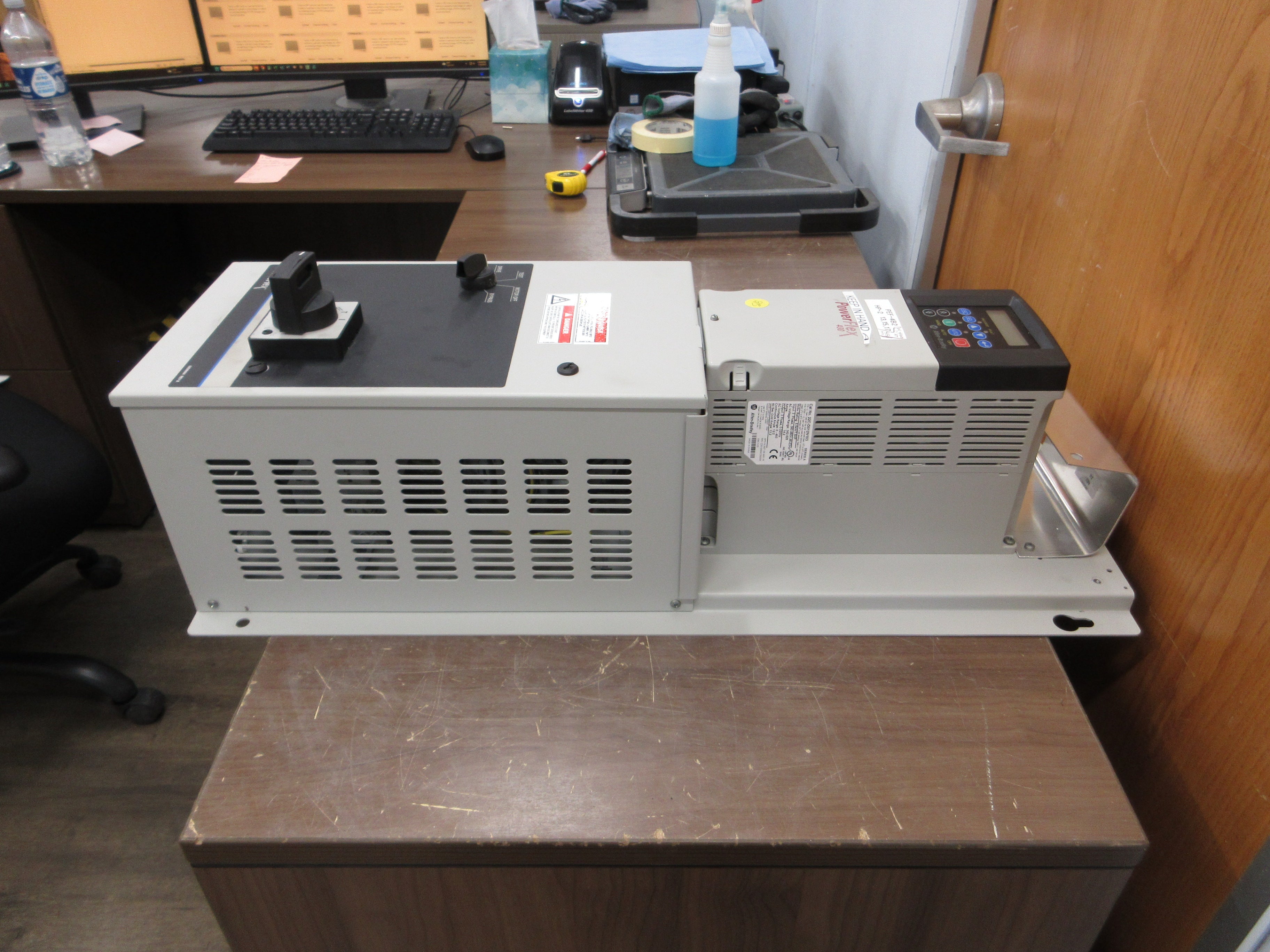 Allen-Bradley PowerFlex 400 AC Drive w/ Bypass 22C-D012N103 Ser. A 7.5HP Used