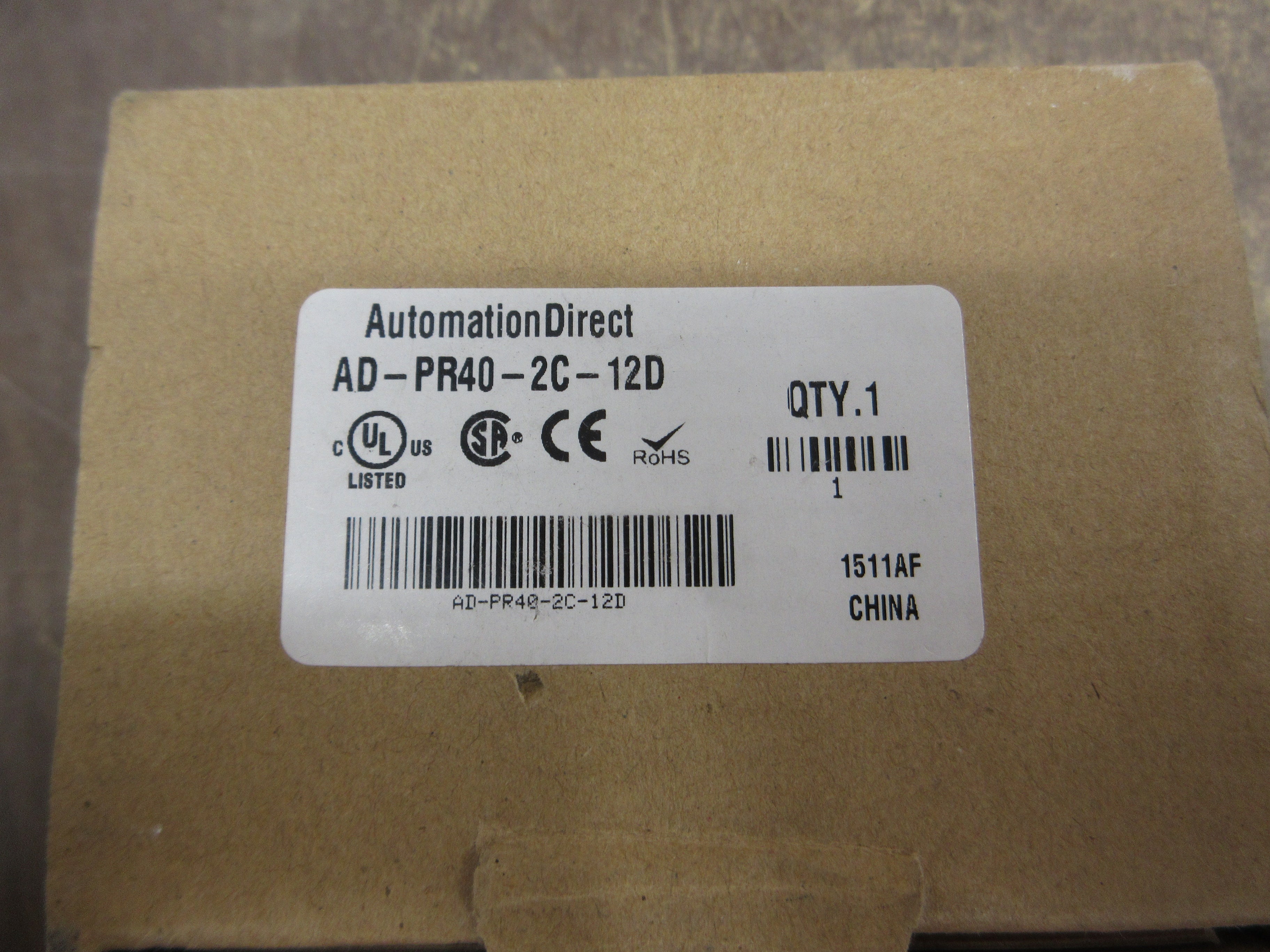 AutomationDirect Power Relay AD-PR40-2C-12D 12VDC Coil New Surplus