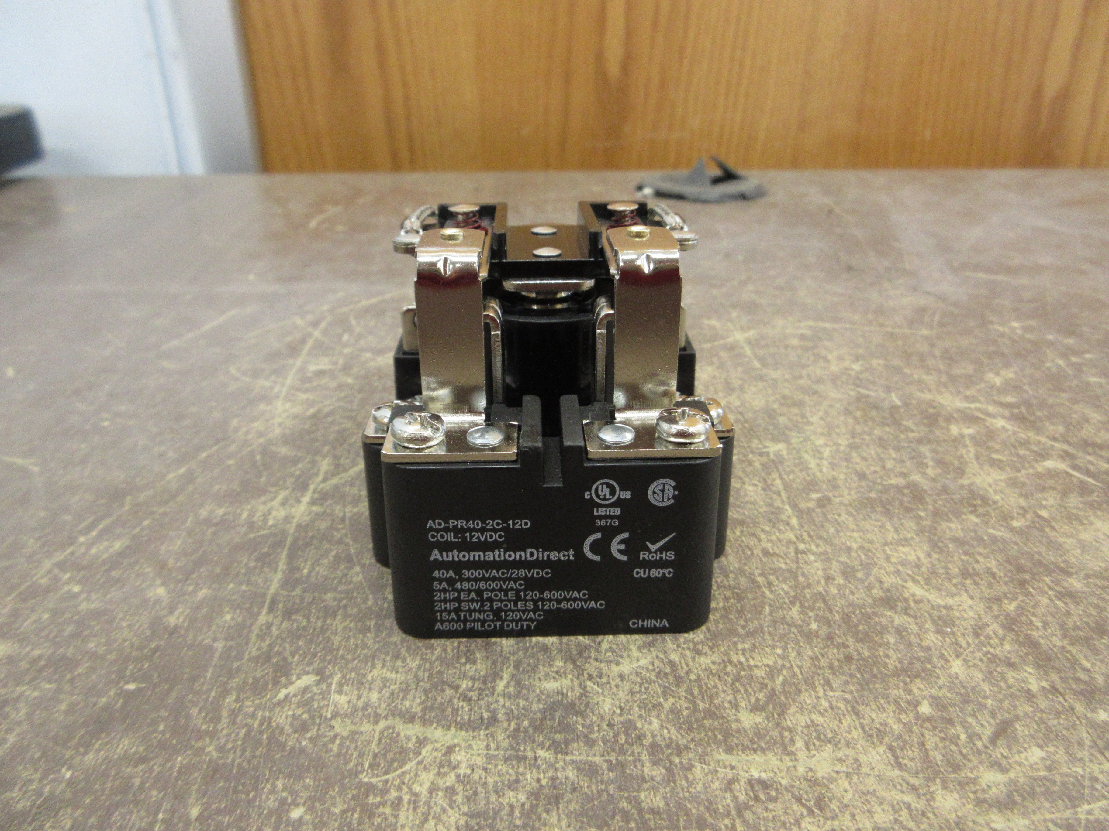 AutomationDirect Power Relay AD-PR40-2C-12D 12VDC Coil New Surplus