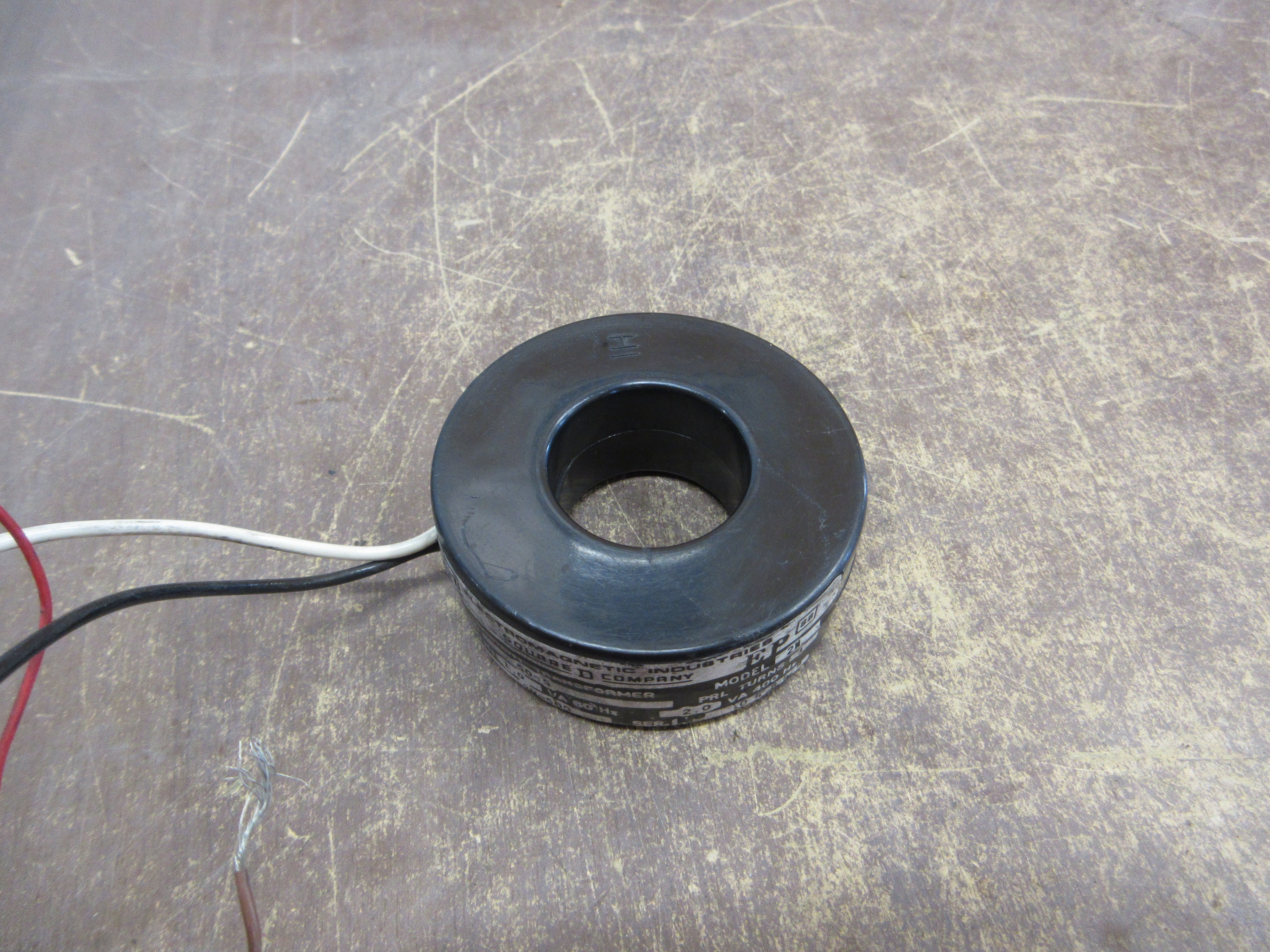 Square D Current Transformer 2N-500 Ratio 50:5A 25-400Hz Used