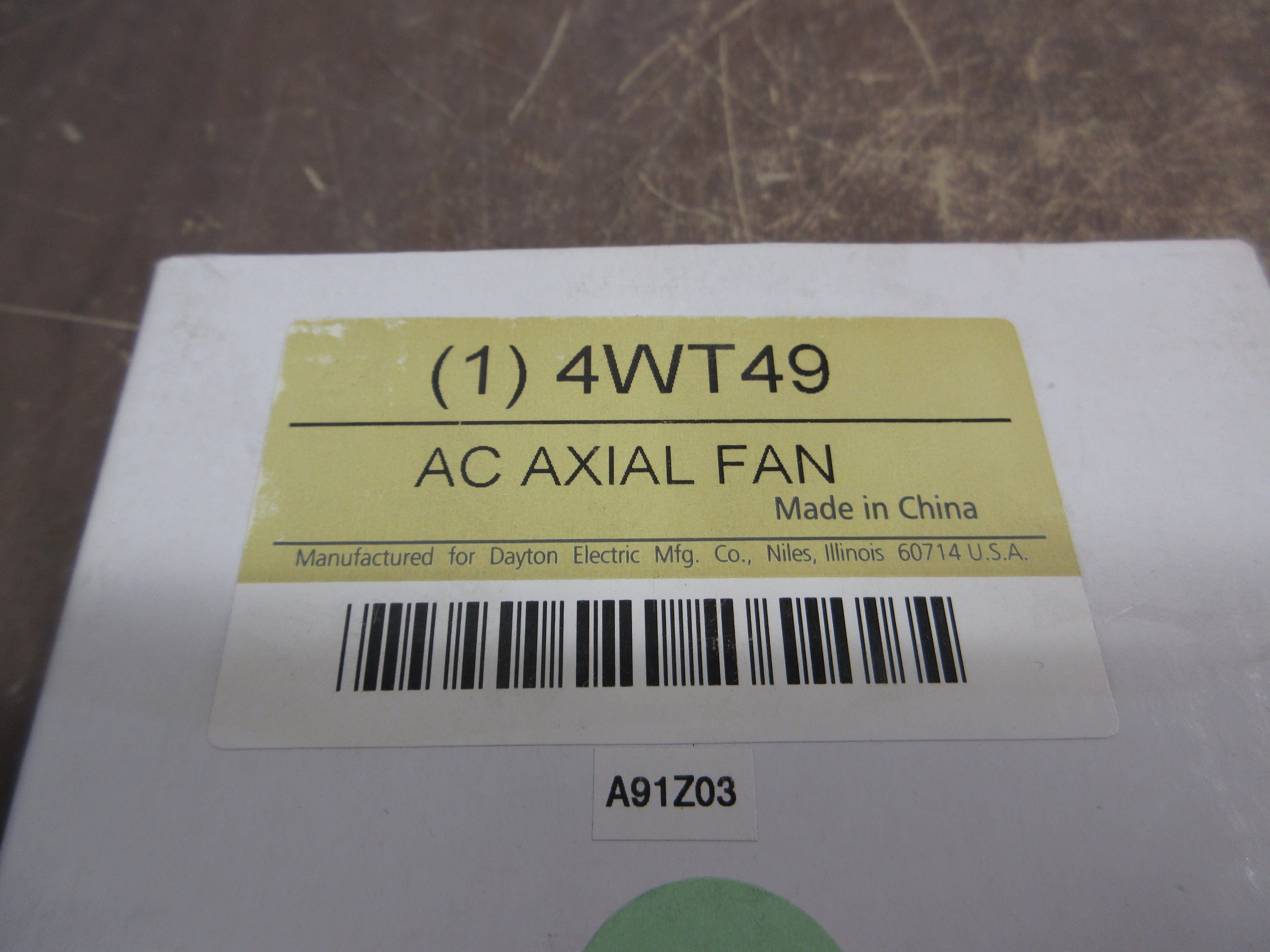 Dayton Axial Fan 4WT49 115V 55 CFM New Surplus
