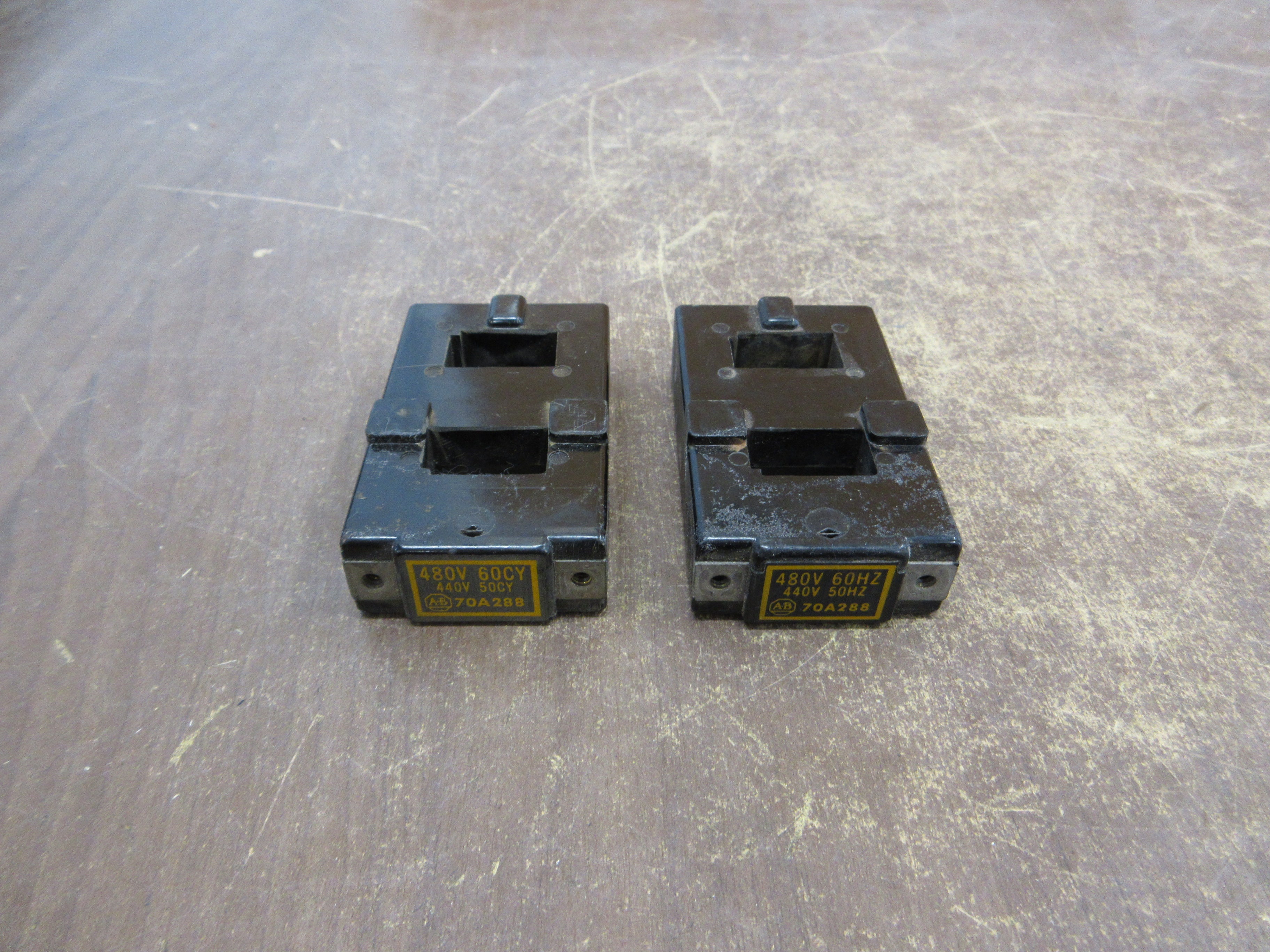 Allen-Bradley Magnetic Coil 70A288 480V@60Hz 440V@50Hz *Lot of 2* Used