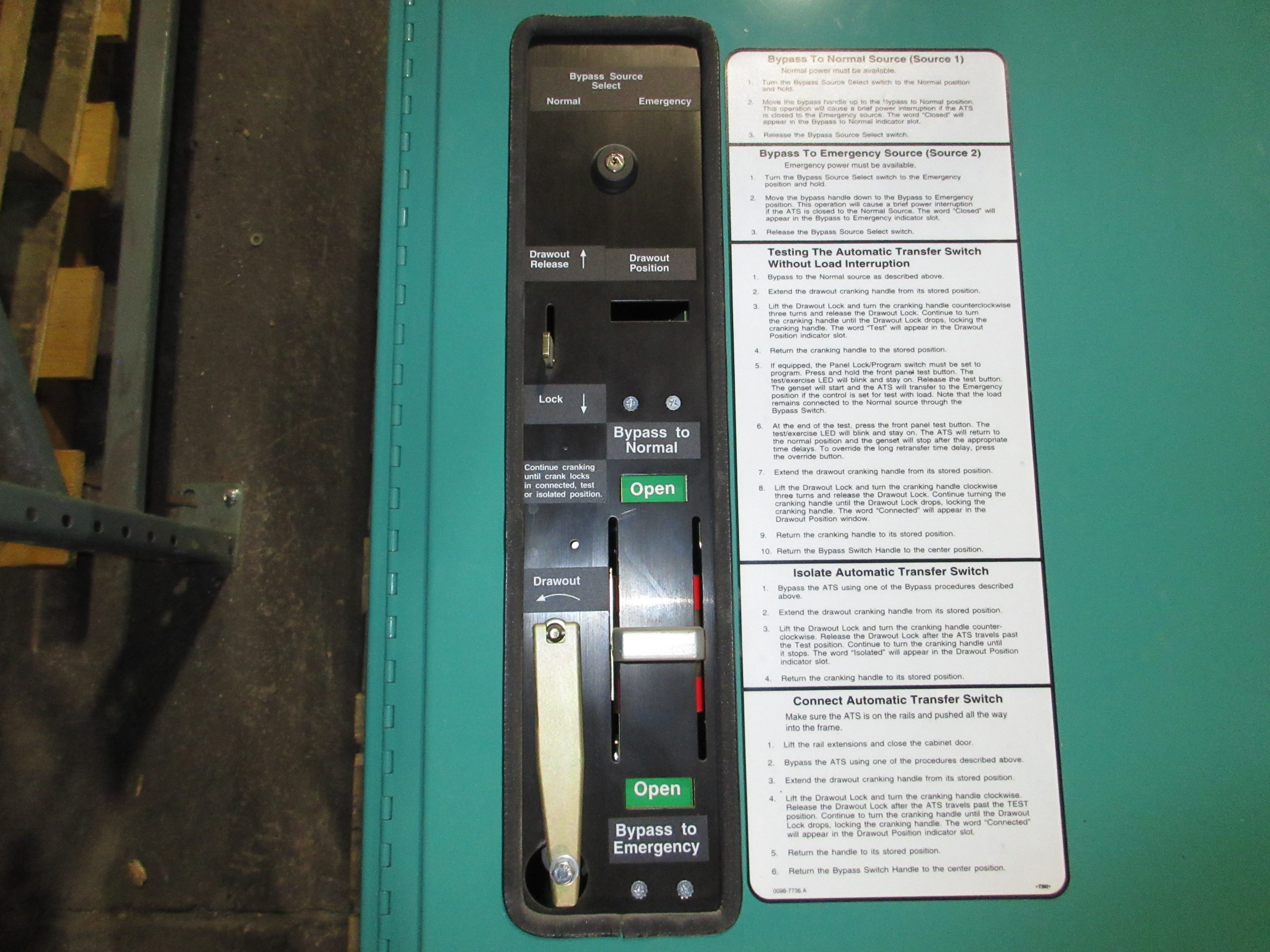 Cummins PowerCommand Automatic Transfer Switch w/ Bypass BTPCC-5703659 400A Used