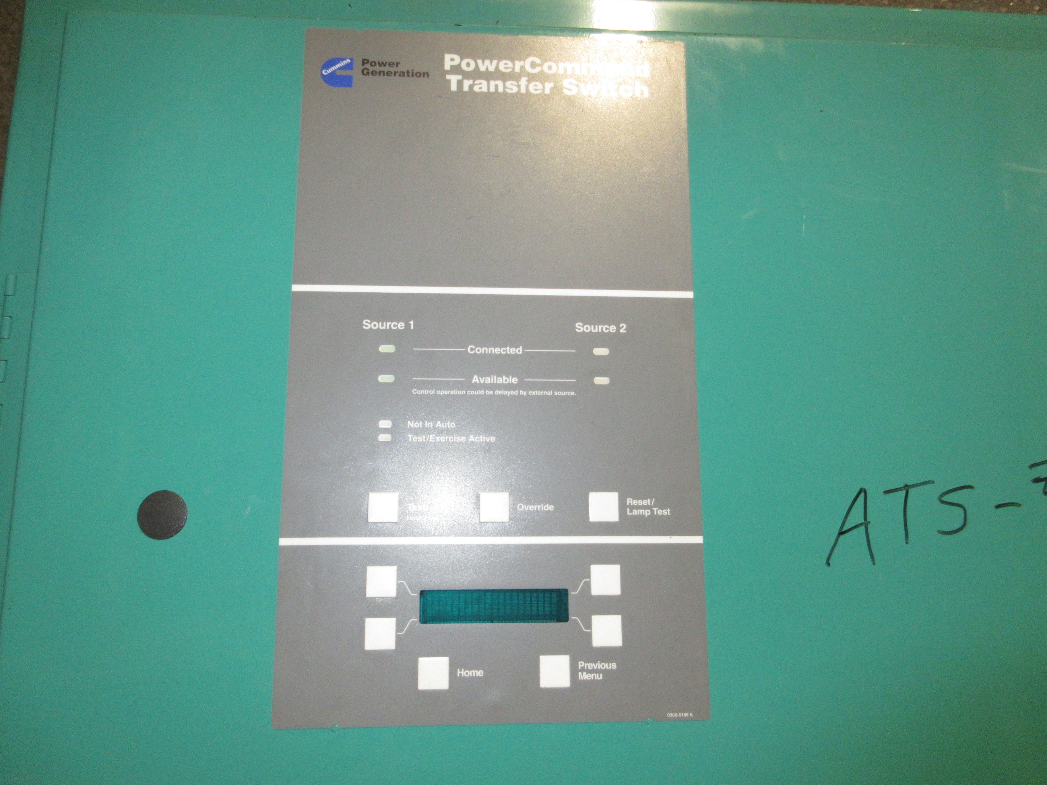 Cummins PowerCommand Automatic Transfer Switch w/ Bypass BTPCC-5703659 400A Used