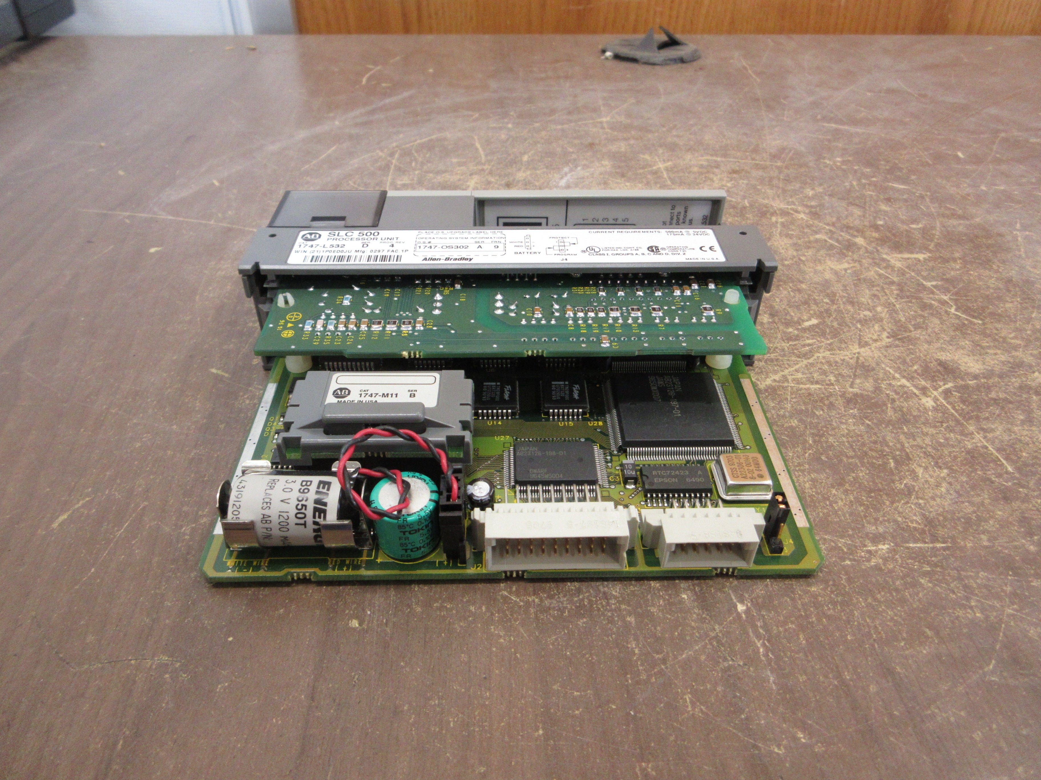 Allen-Bradley SLC 500 Processor Unit 1747-L532 Ser. D Proc Rev. 4 Used