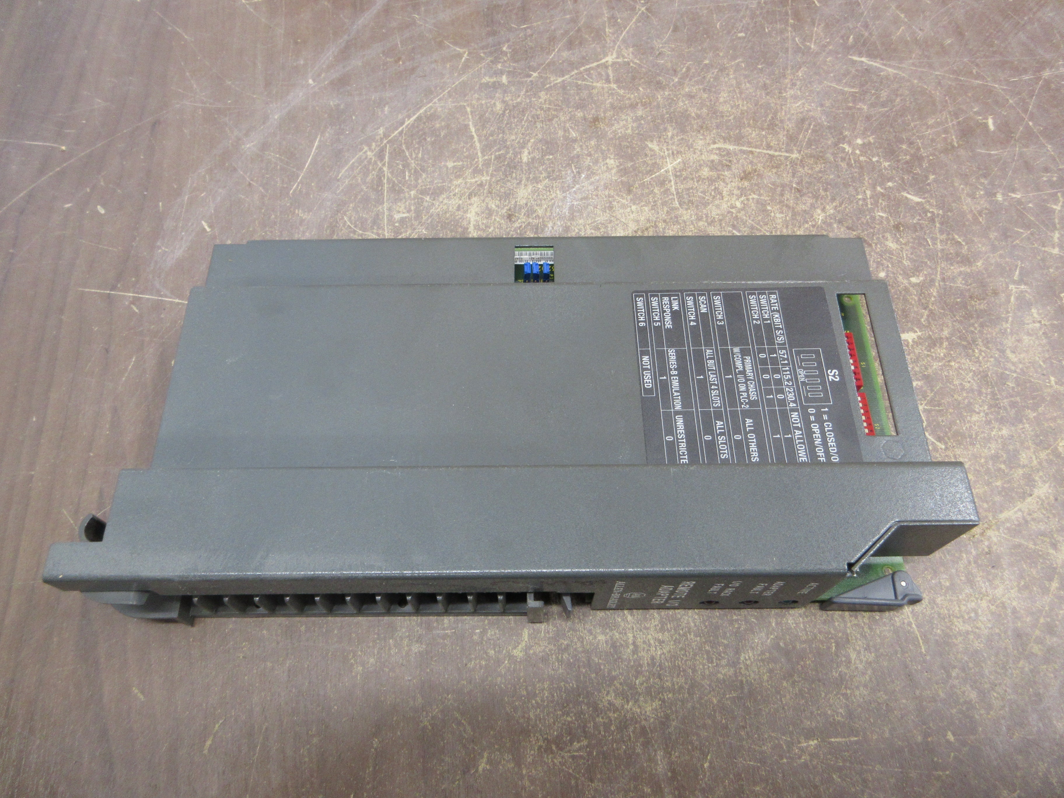 Allen-Bradley Remote I/O Adapter Module 1771-ASB Ser. E Rev. C06 F/W Rev. H Used