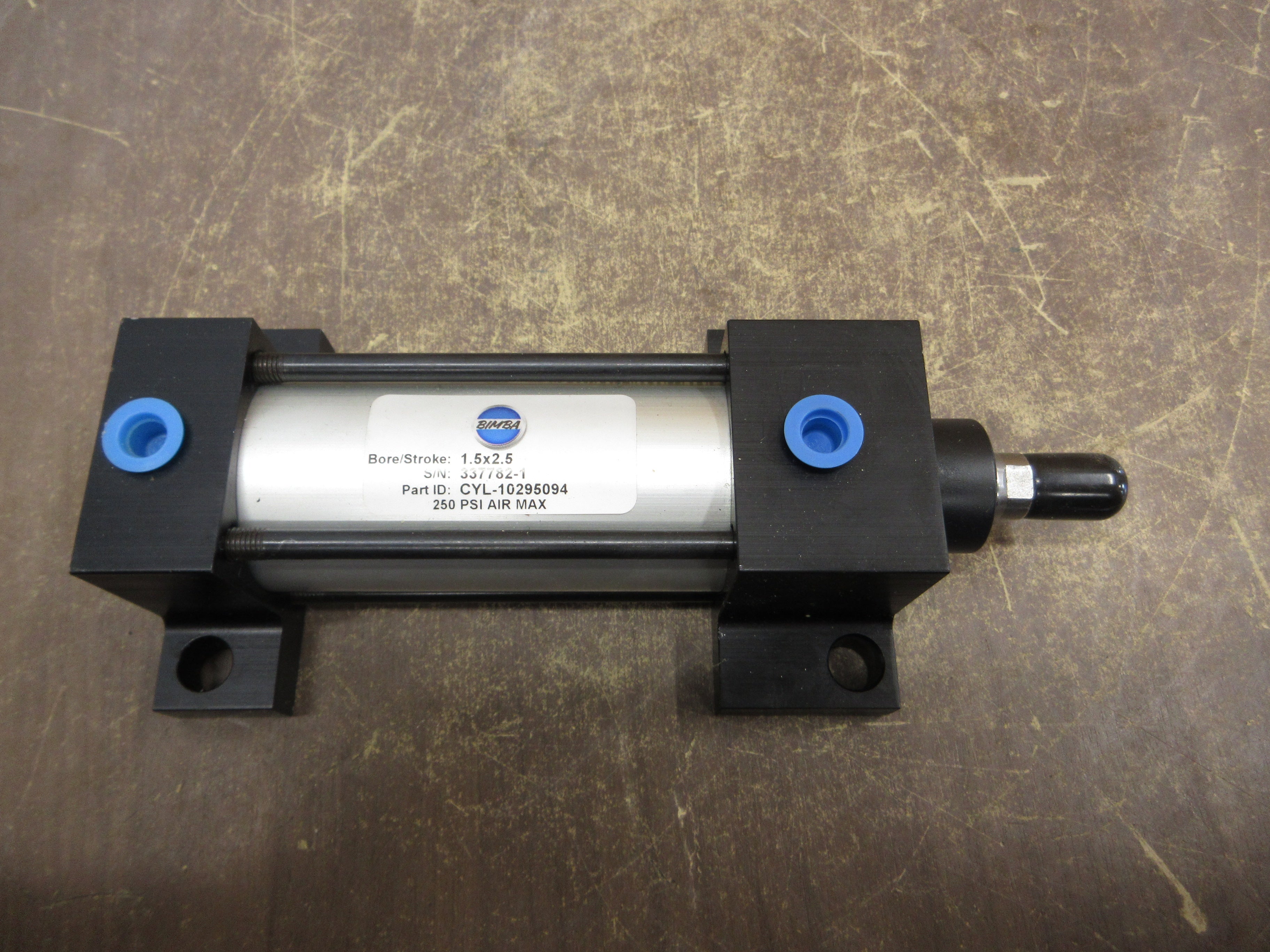 Bimba Air Cylinder CYL-10295094 Bore/Stroke: 1.5x2.5 256PSI *No Box* New Surplus