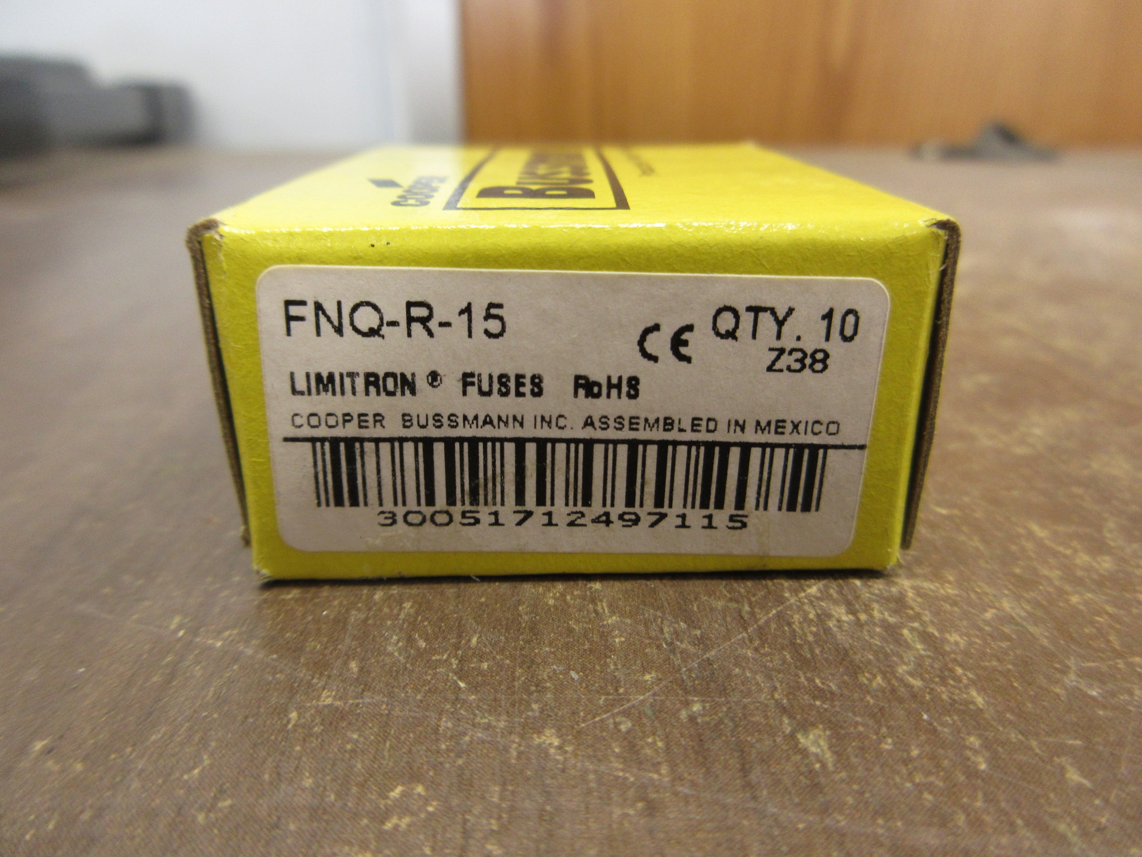 Cooper Bussmann Limitron Fuse FNQ-R-15 15A 600V *Box of 10* New Surplus