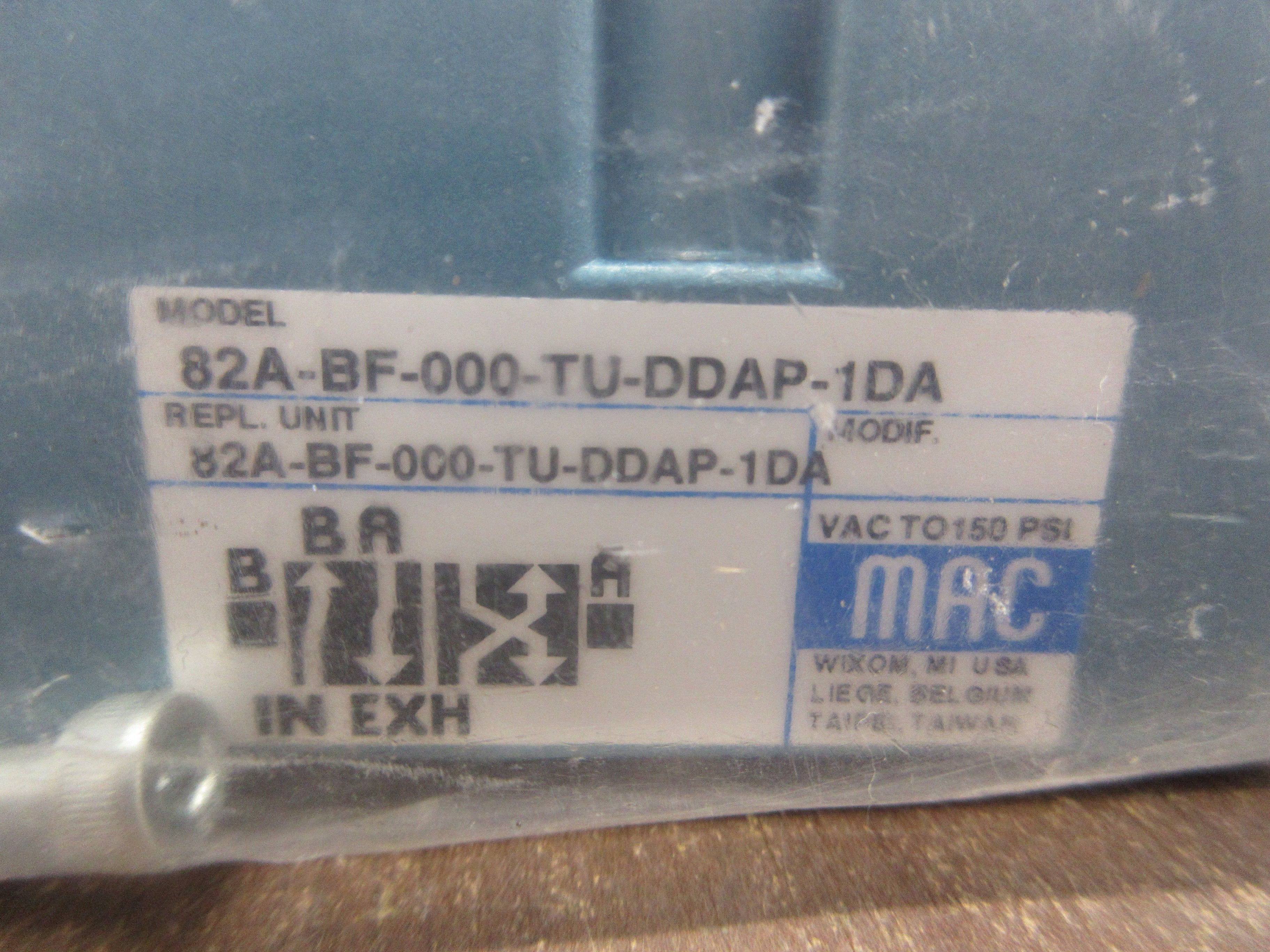MAC Solenoid Valve 82A-BF-000-TU-DDAP-1DA *No Box* New Surplus