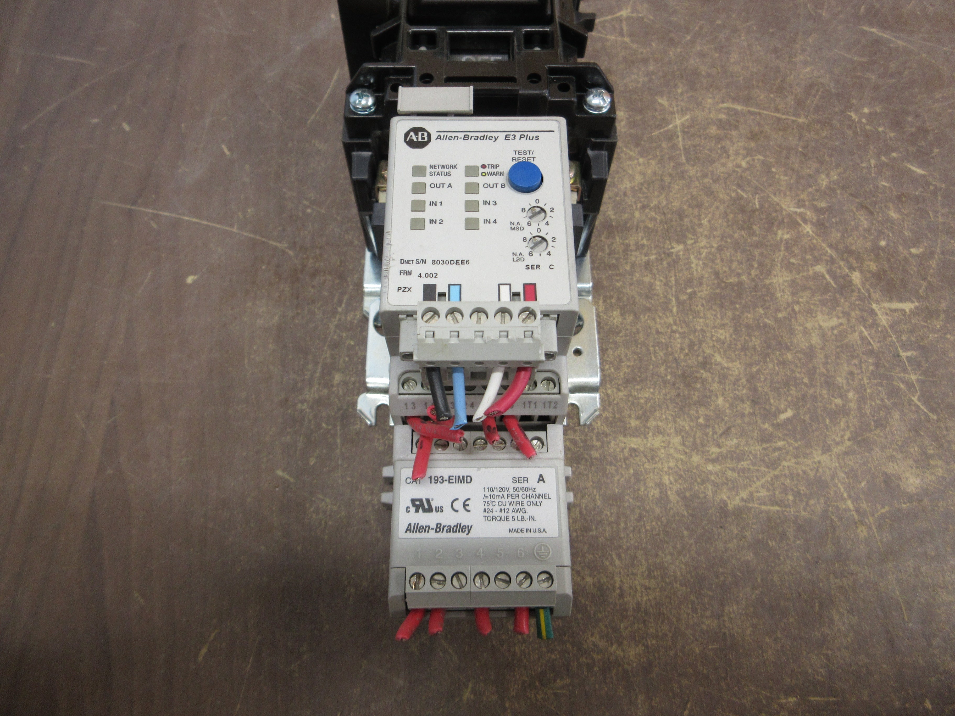 Allen-Bradley Size 1 Starter 500F-BOD930/592-EC2CC 115-120V Coil Used