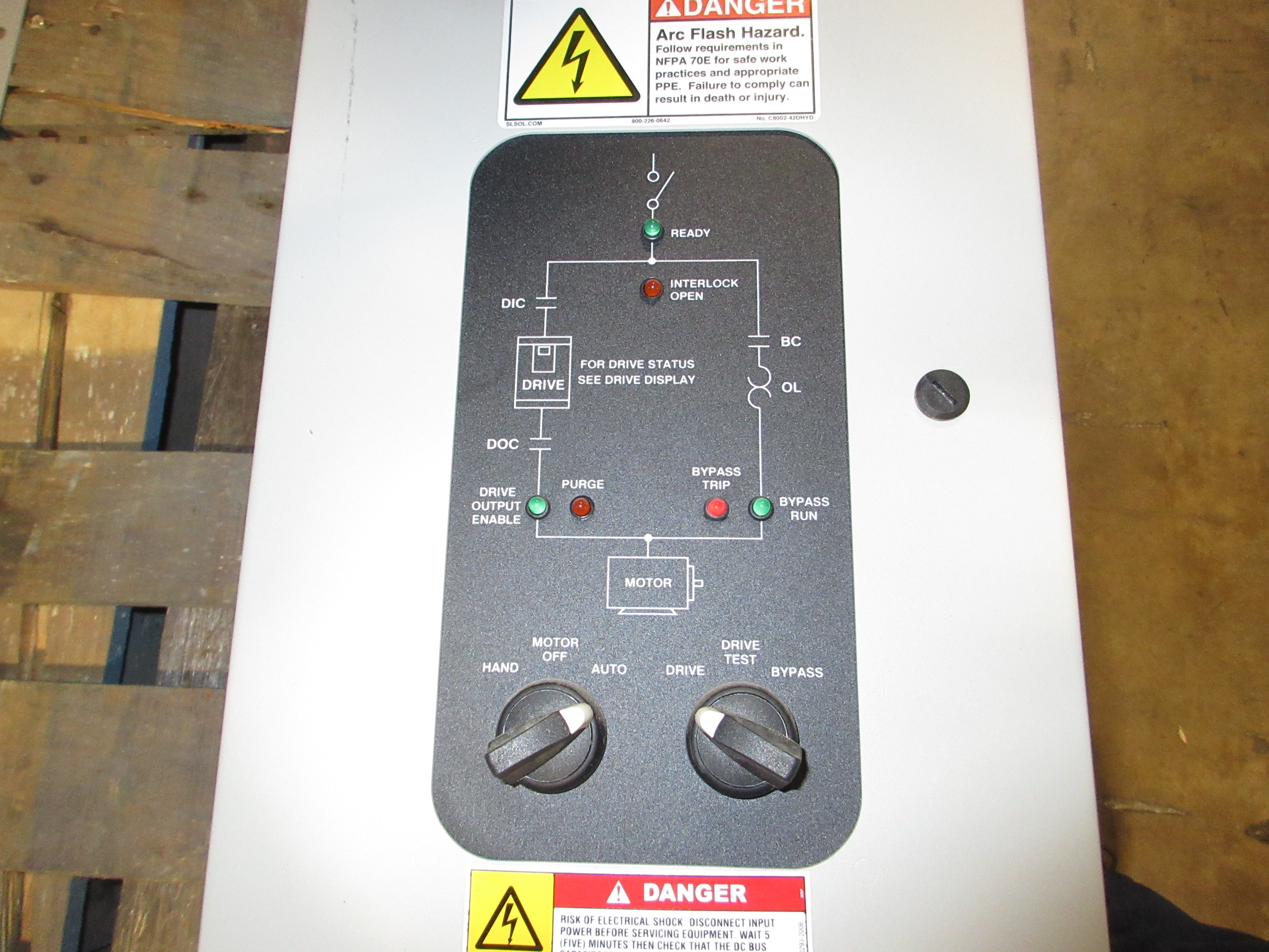 Allen-Bradley PowerFlex 400 AC Drive w/ Bypass 22C-D022N103 Ser. A 15HP 3Ph Used