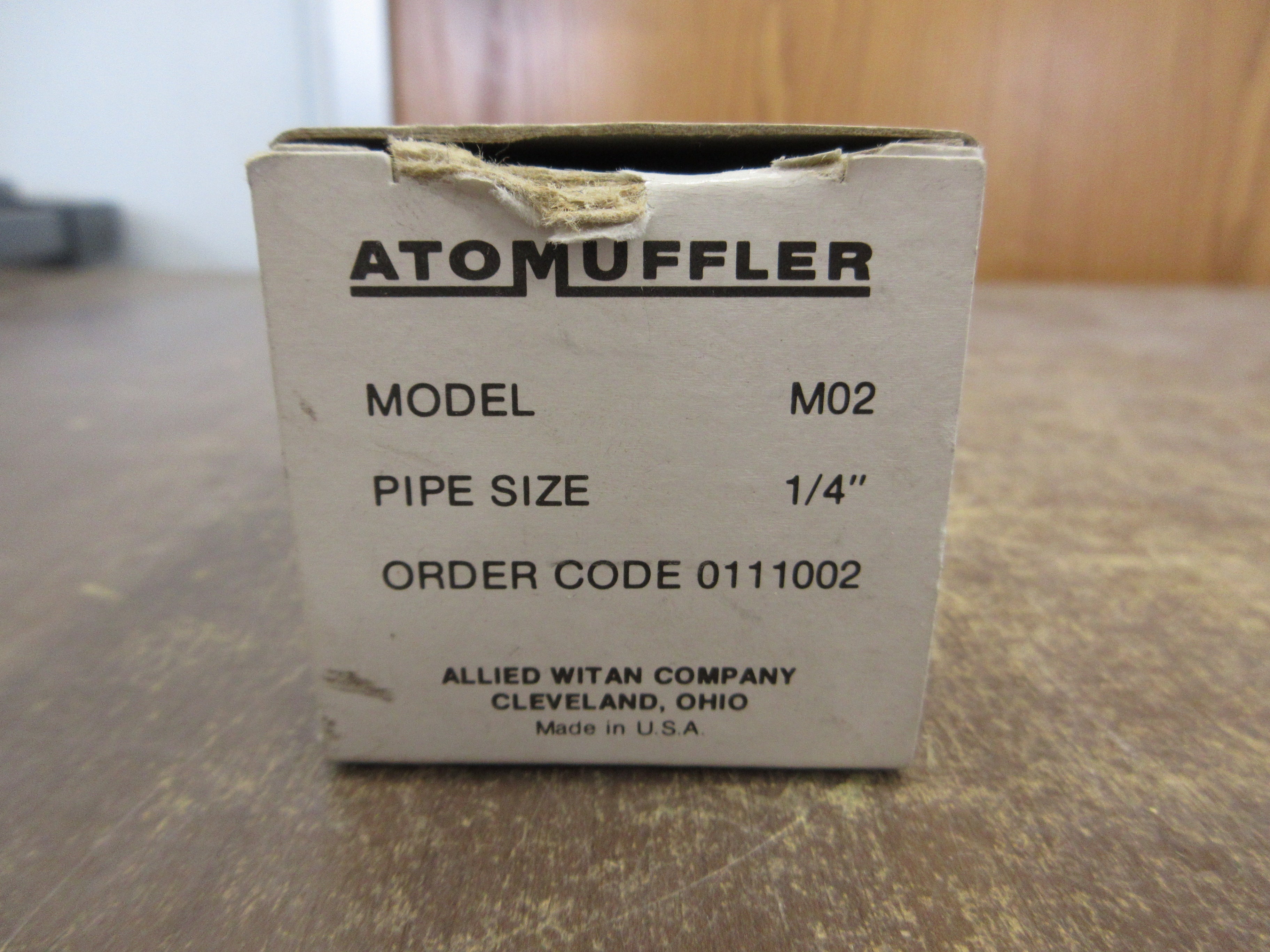 Allied Witan M02 Atomuffler 0111002 Size: 1/4" New Surplus