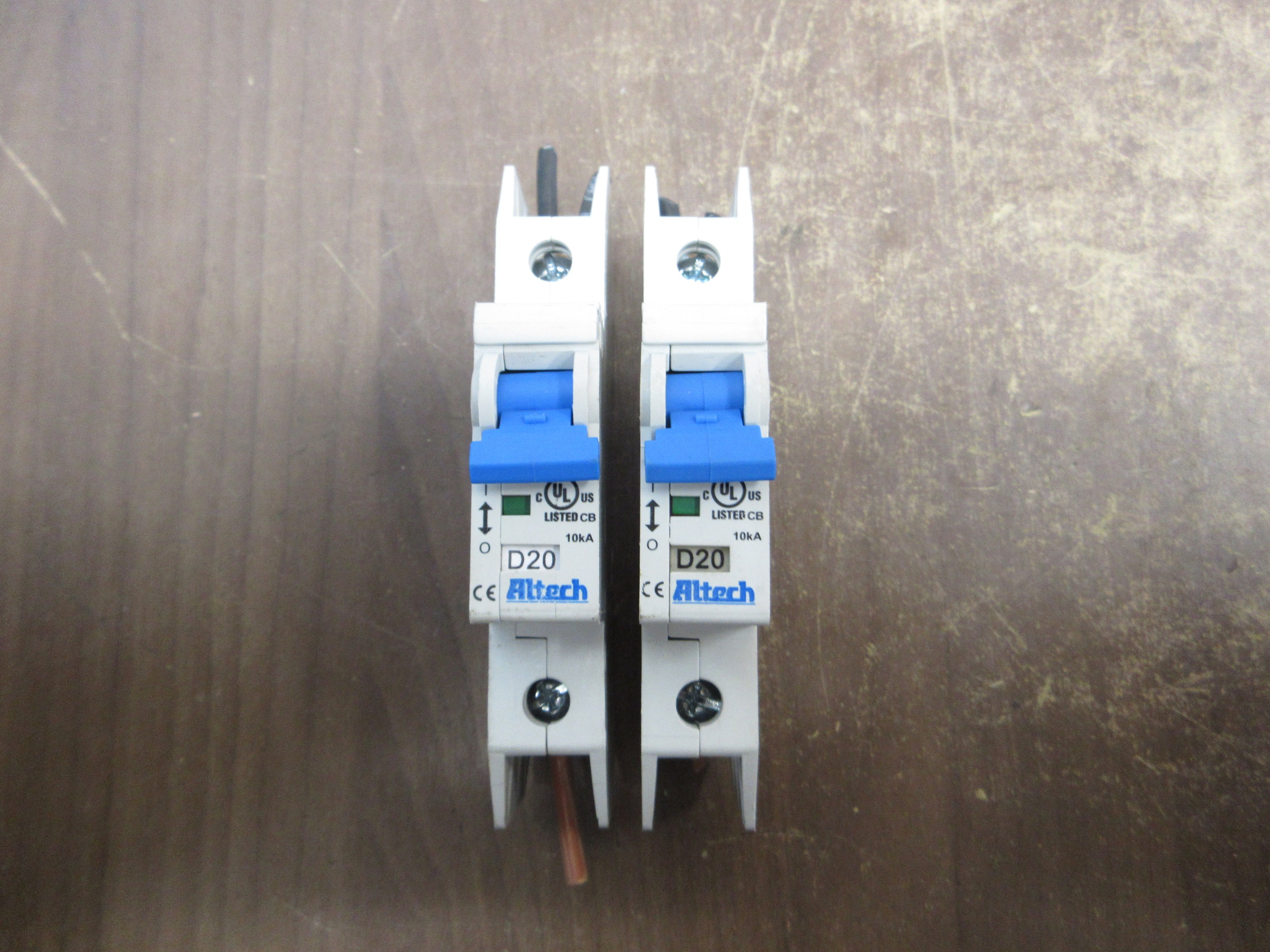Altech Circuit Breaker D20 277V 20A 1P *Lot of 2* Used