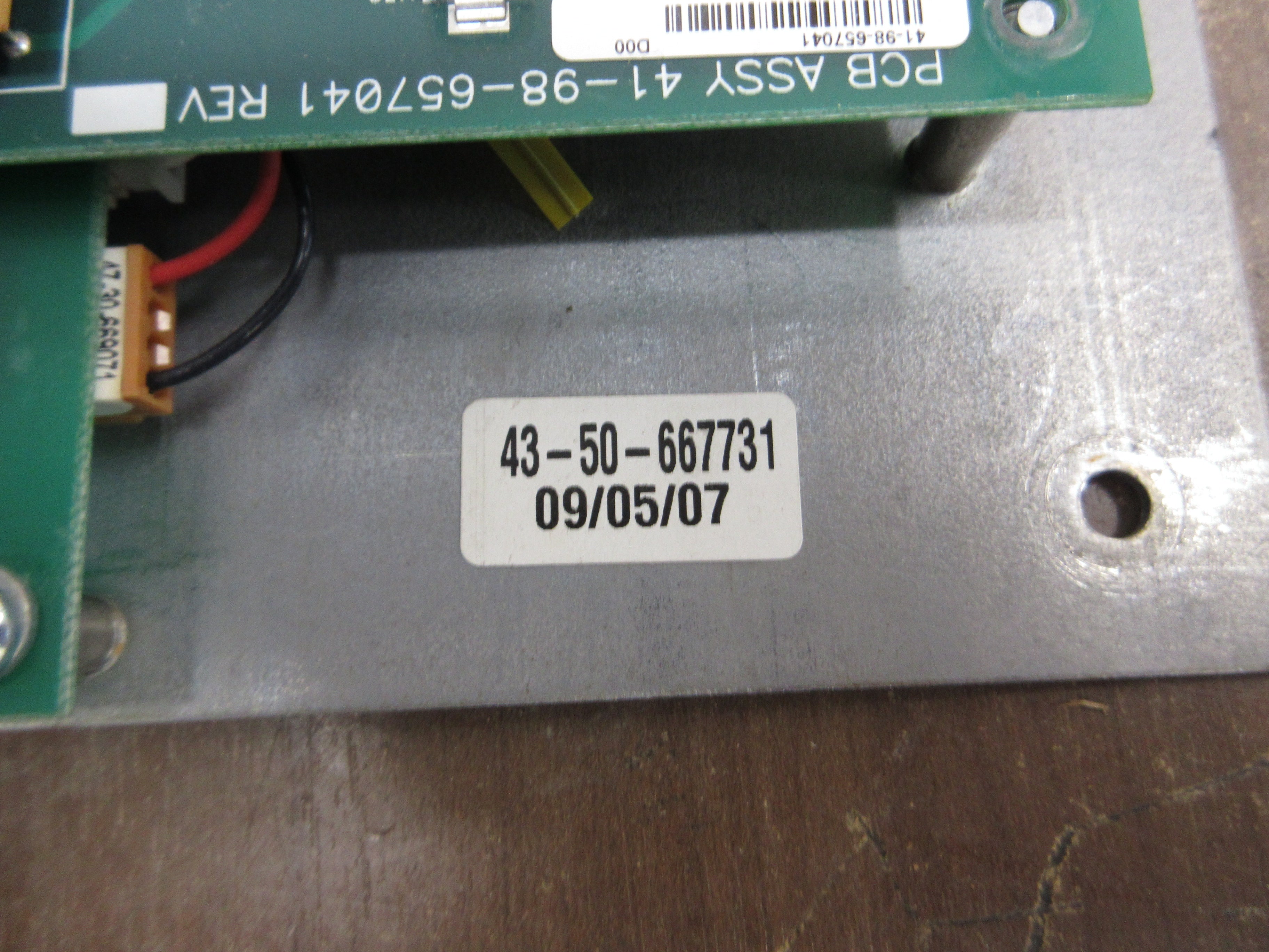 Cyberex Control Panel Assembly 43-50-667731 Used