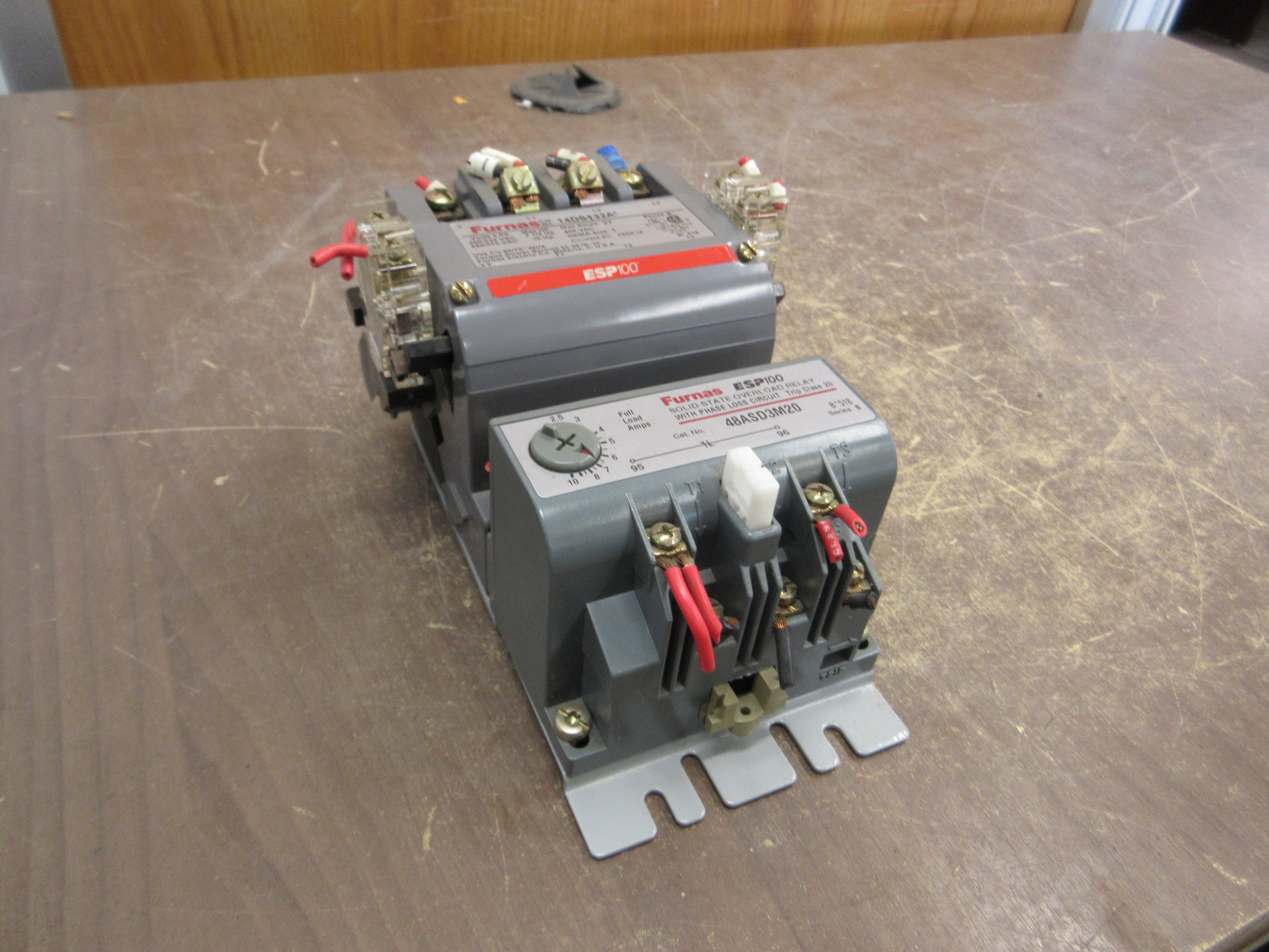 Furnas ESP100 Size 1 Starter 14DS+32A* / 48ASD3M20 120V Coil Trip: 2.5-10A Used