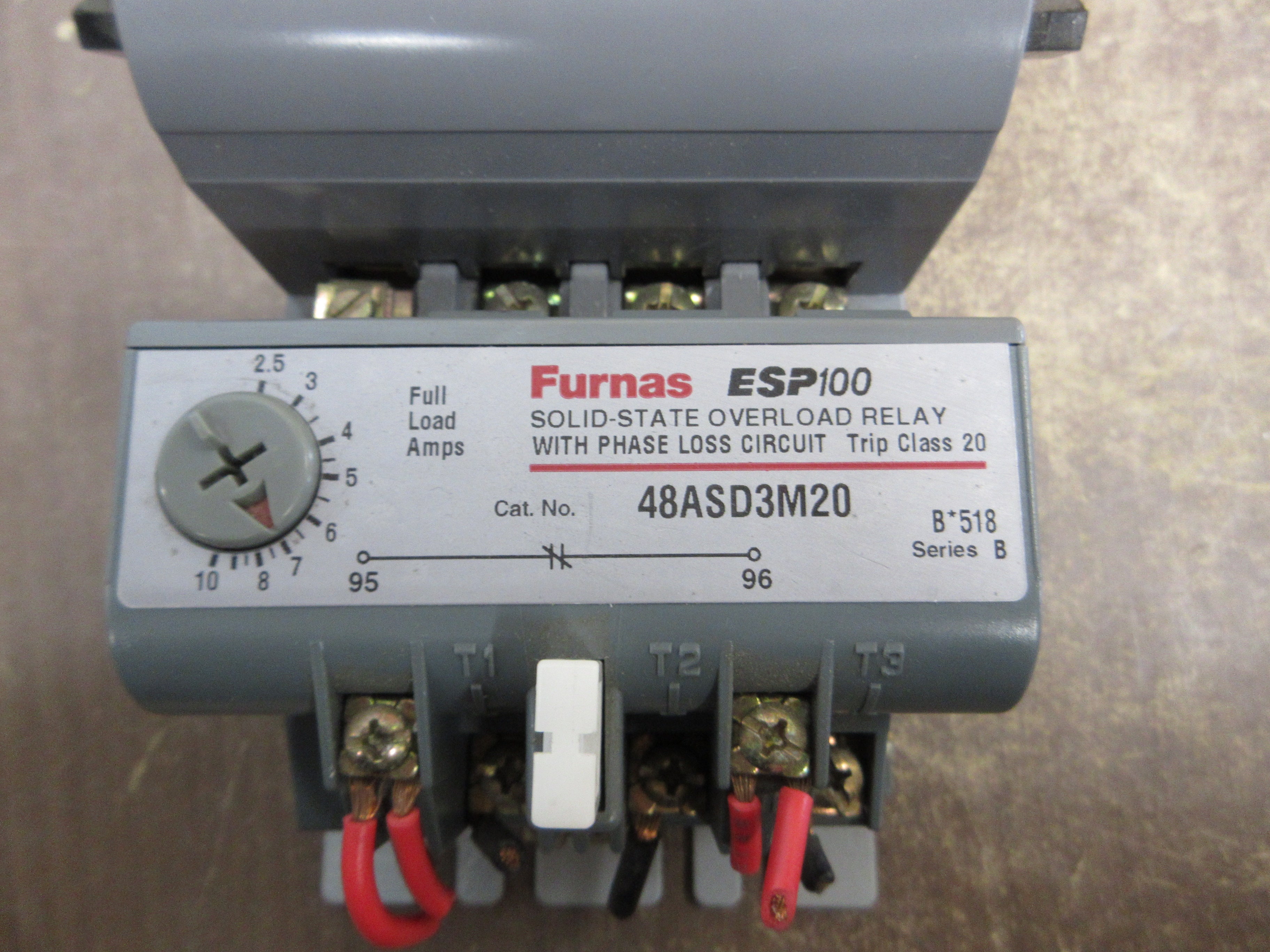 Furnas ESP100 Size 1 Starter 14DS+32A* / 48ASD3M20 120V Coil Trip: 2.5-10A Used