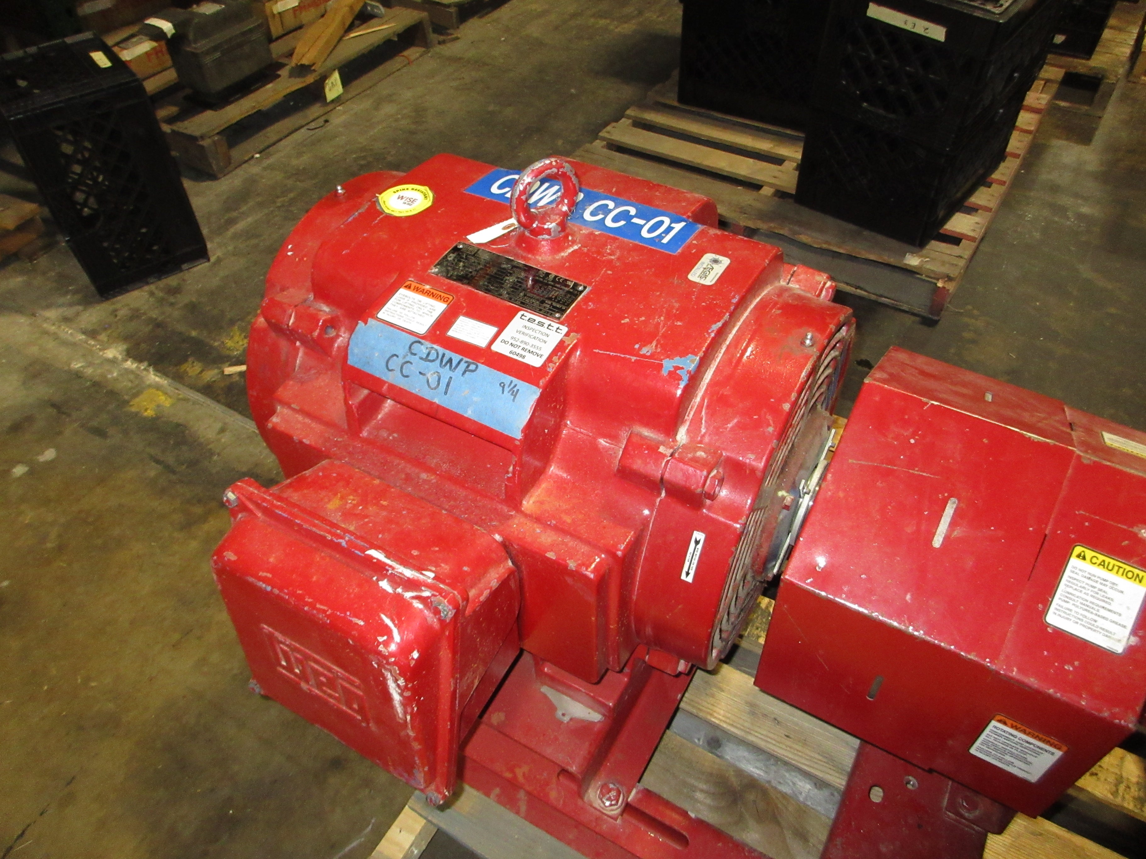 Bell & Gossett Pump e-1510 SSF 11.625 6G 75HP 1800RPM 1440GPM 125FT Head Used