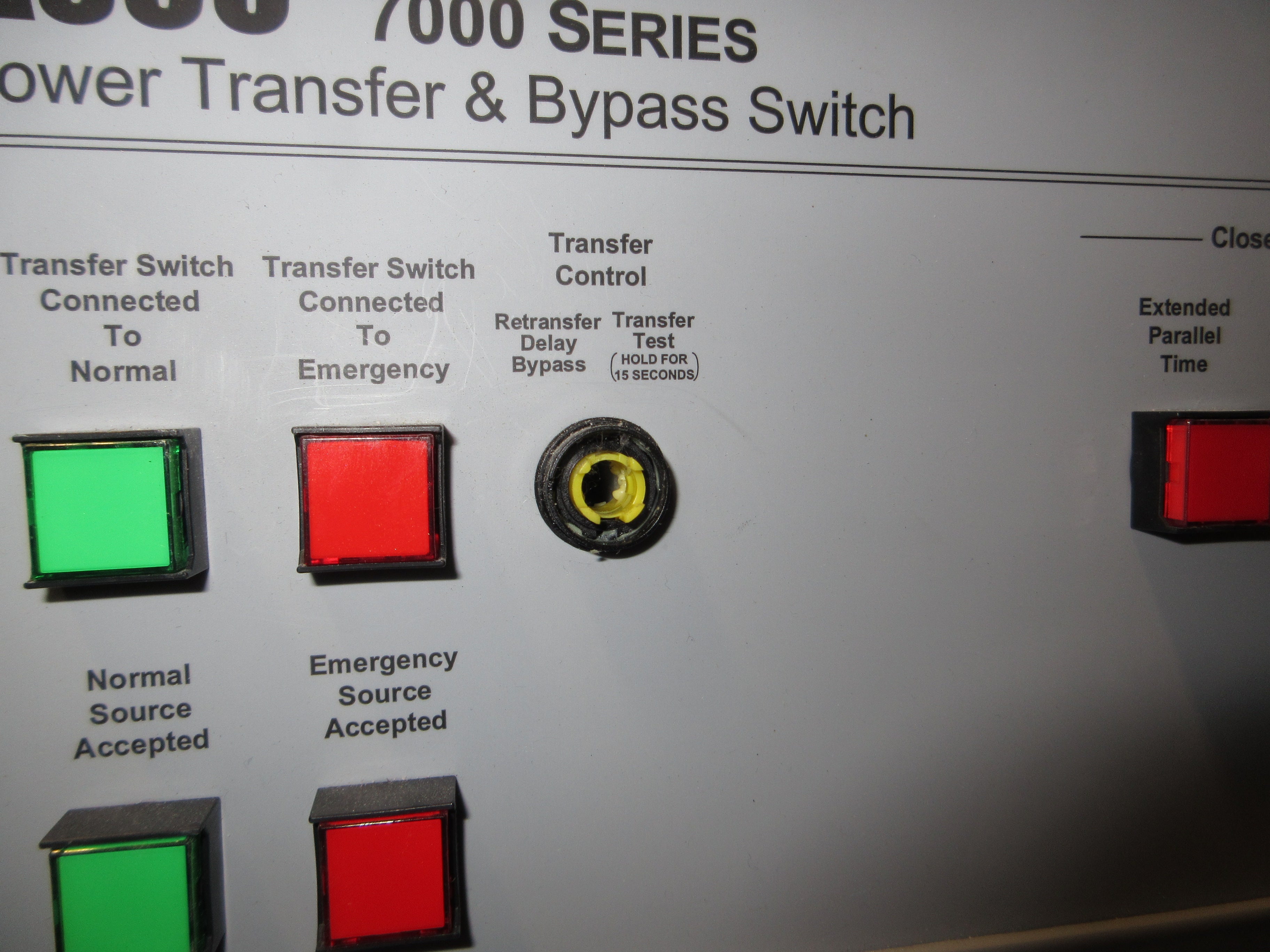 Asco 7000 Series Automatic Transfer Switch w/ Bypass H7ACTBB30800N50C 800A Used