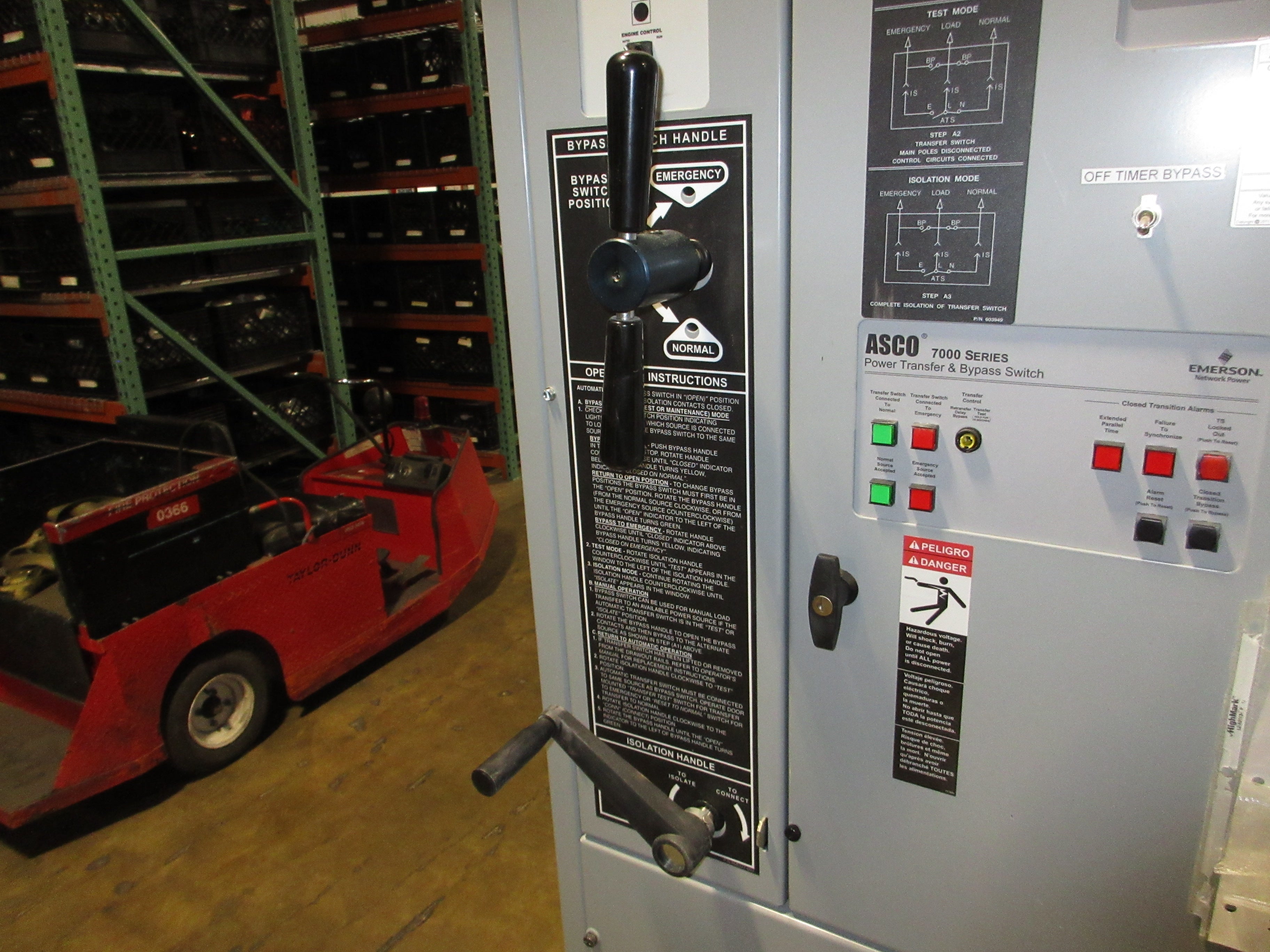 Asco 7000 Series Automatic Transfer Switch w/ Bypass H7ACTBB30800N50C 800A Used