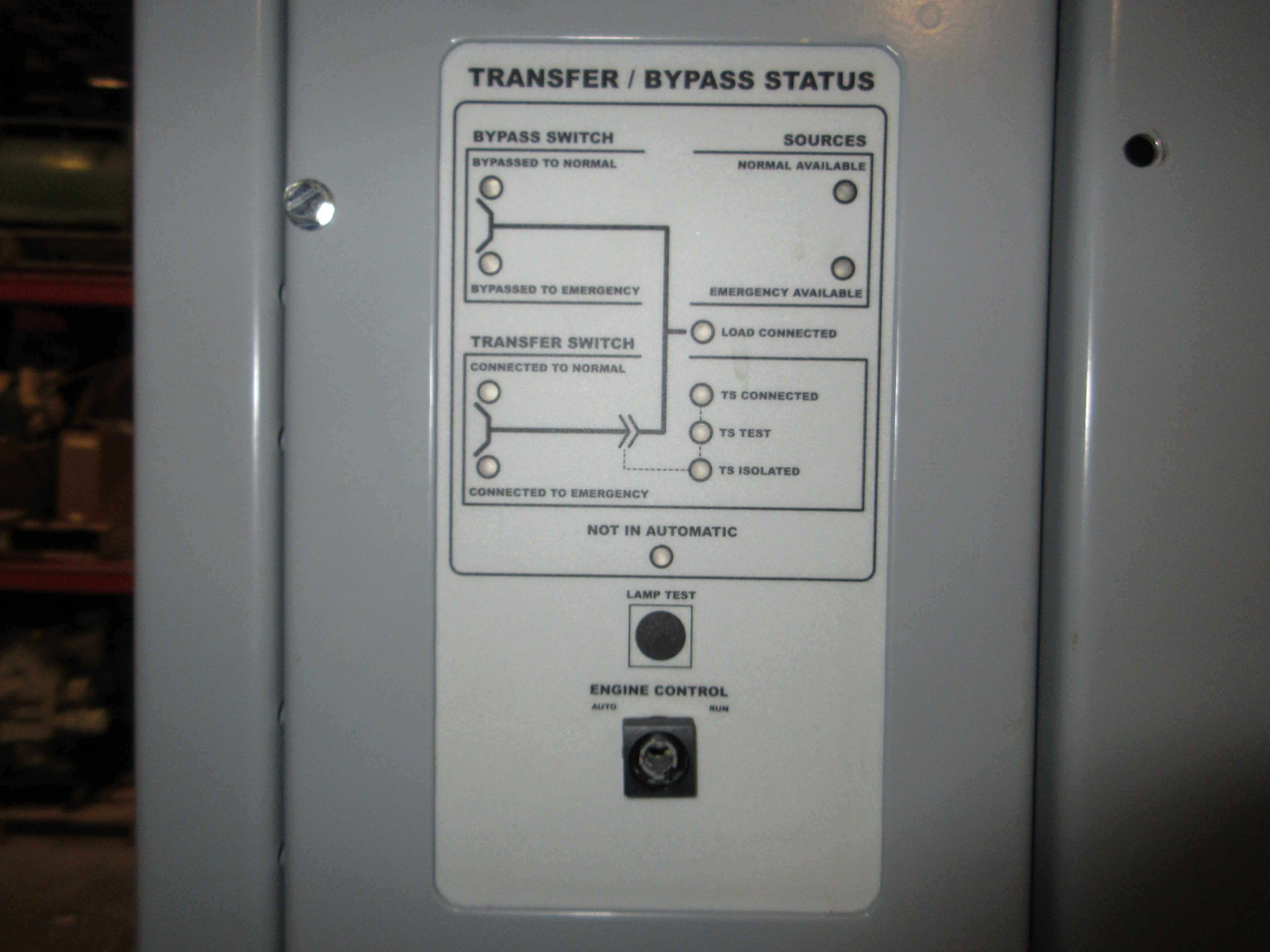 Asco 7000 Series Automatic Transfer Switch w/ Bypass J7ACTBB30400N50C 400A Used