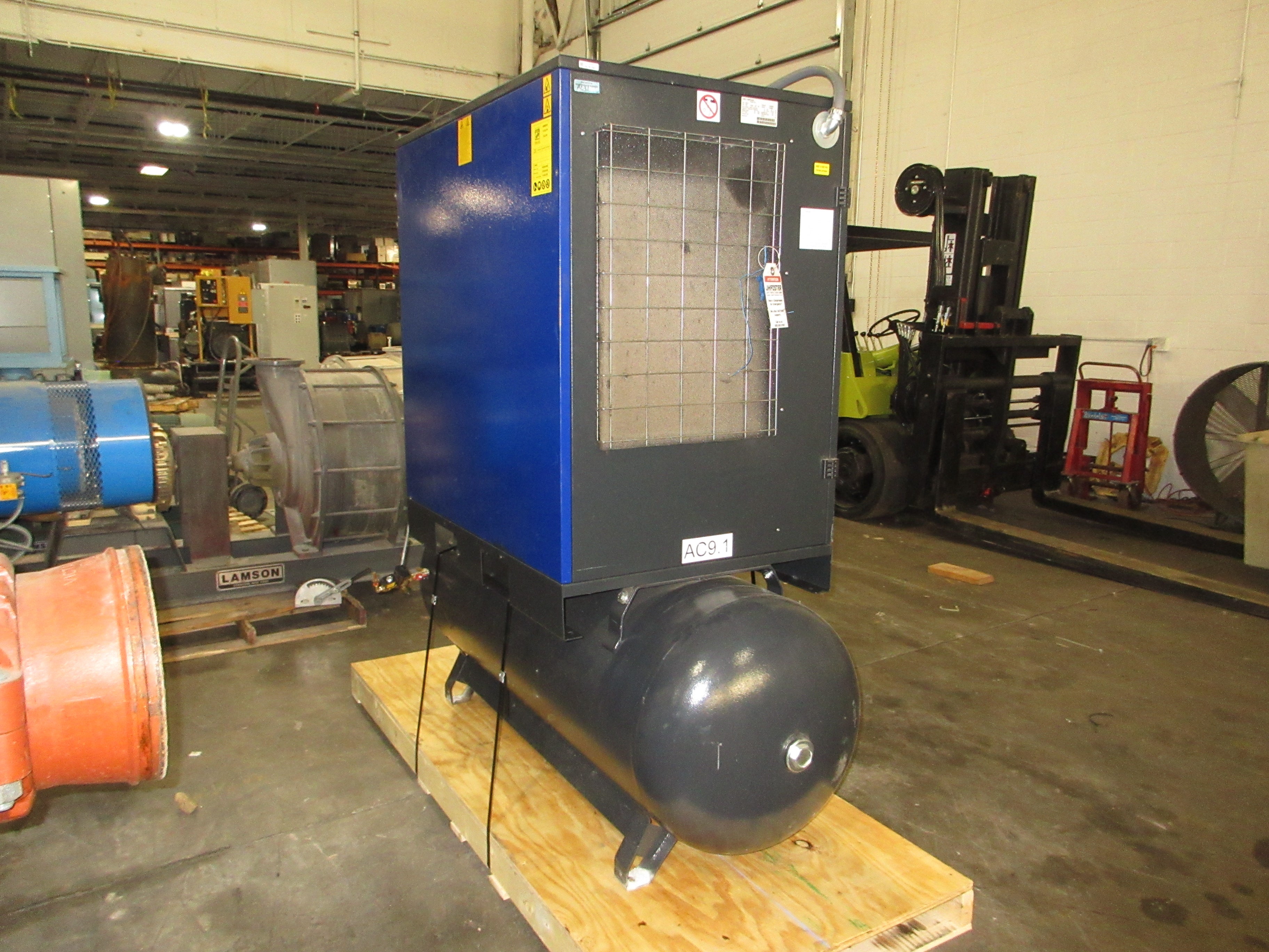 Quincy Rotary Screw Air Compressor QGS 25 25HP 460V 3Ph 60Hz 125PSIG Used