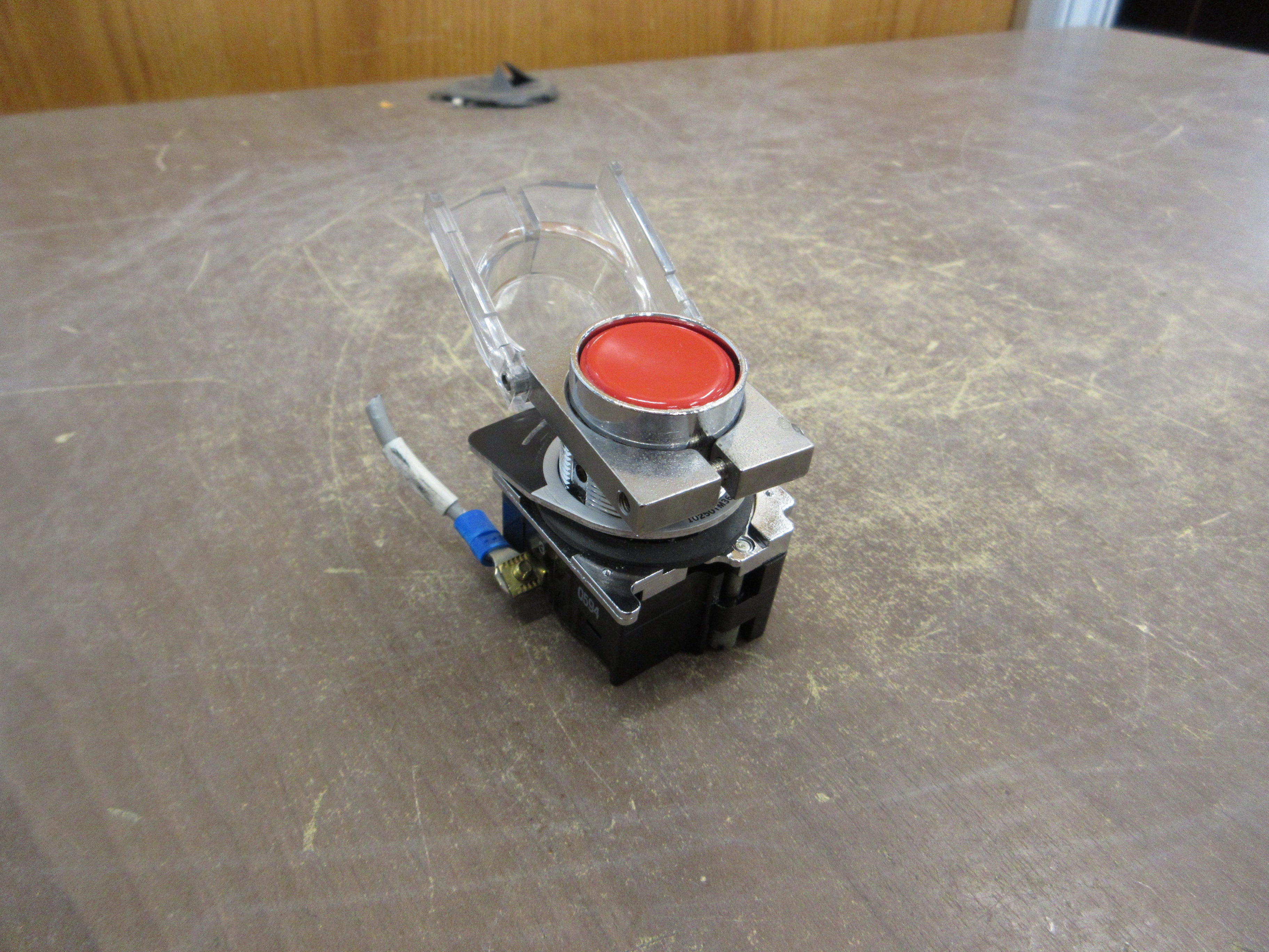 Cutler-Hammer Push Button 10250T/91000T Red "Trip" w/ Guard Used