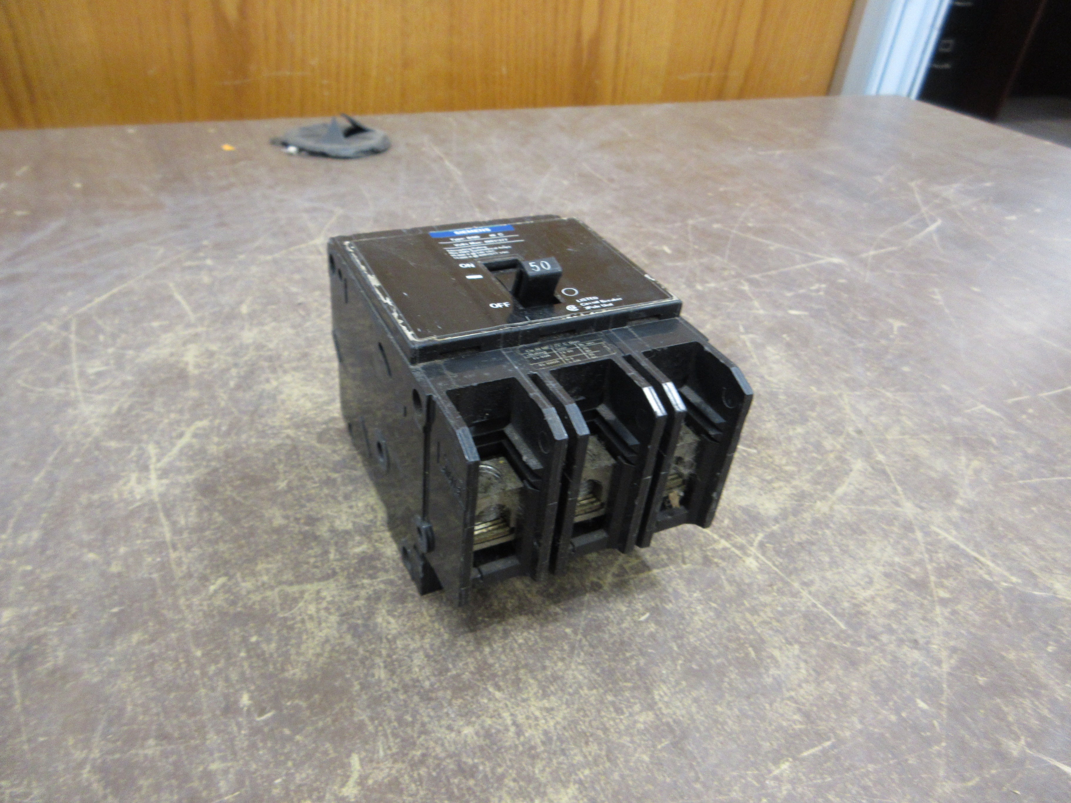 Siemens Bolt-On Circuit Breaker BQD350 50A 480Y/277V 3P Used