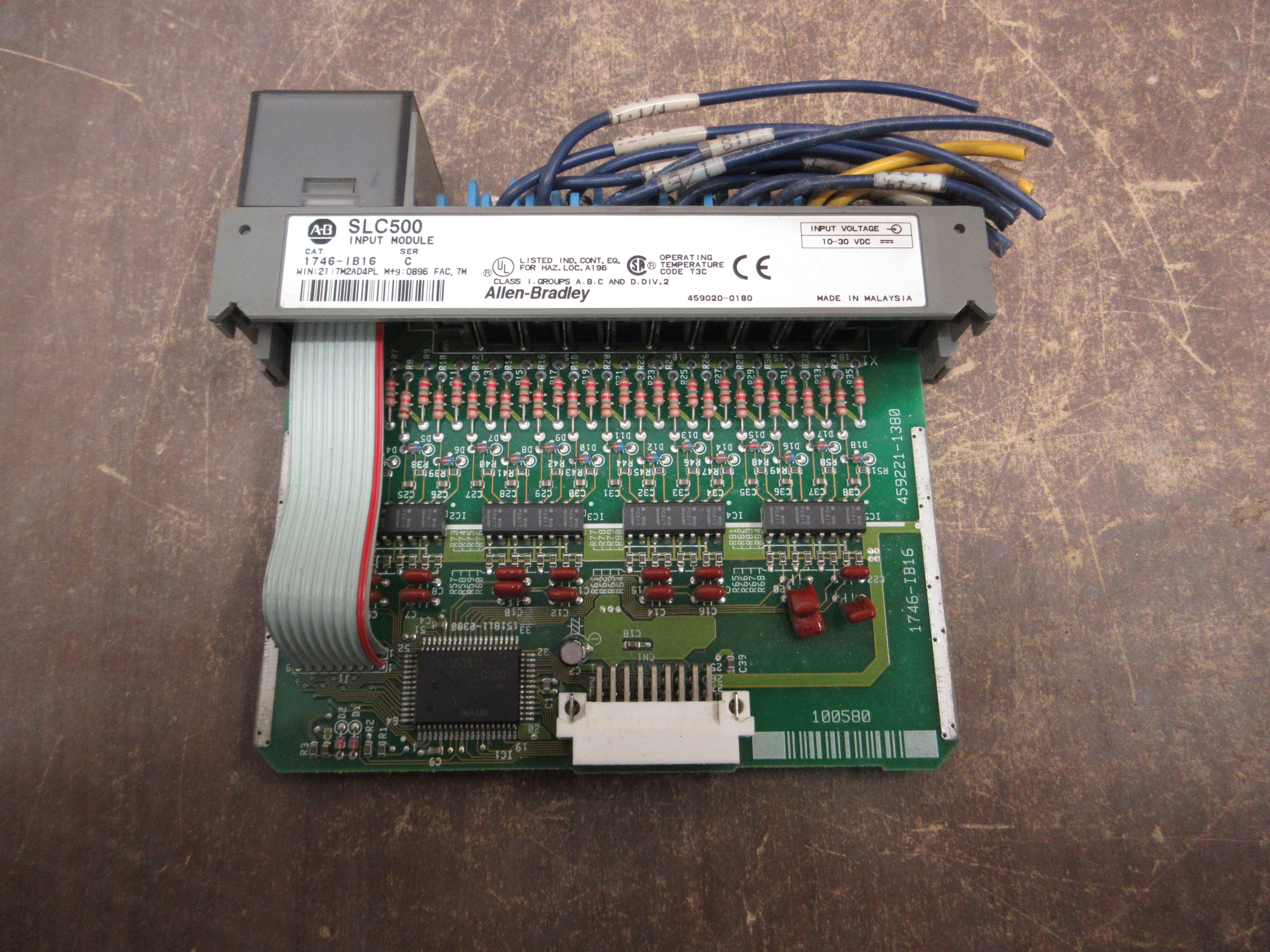 Allen-Bradley SLC 500 Input Module 1746-IB16 Series C 10-30 VDC Used
