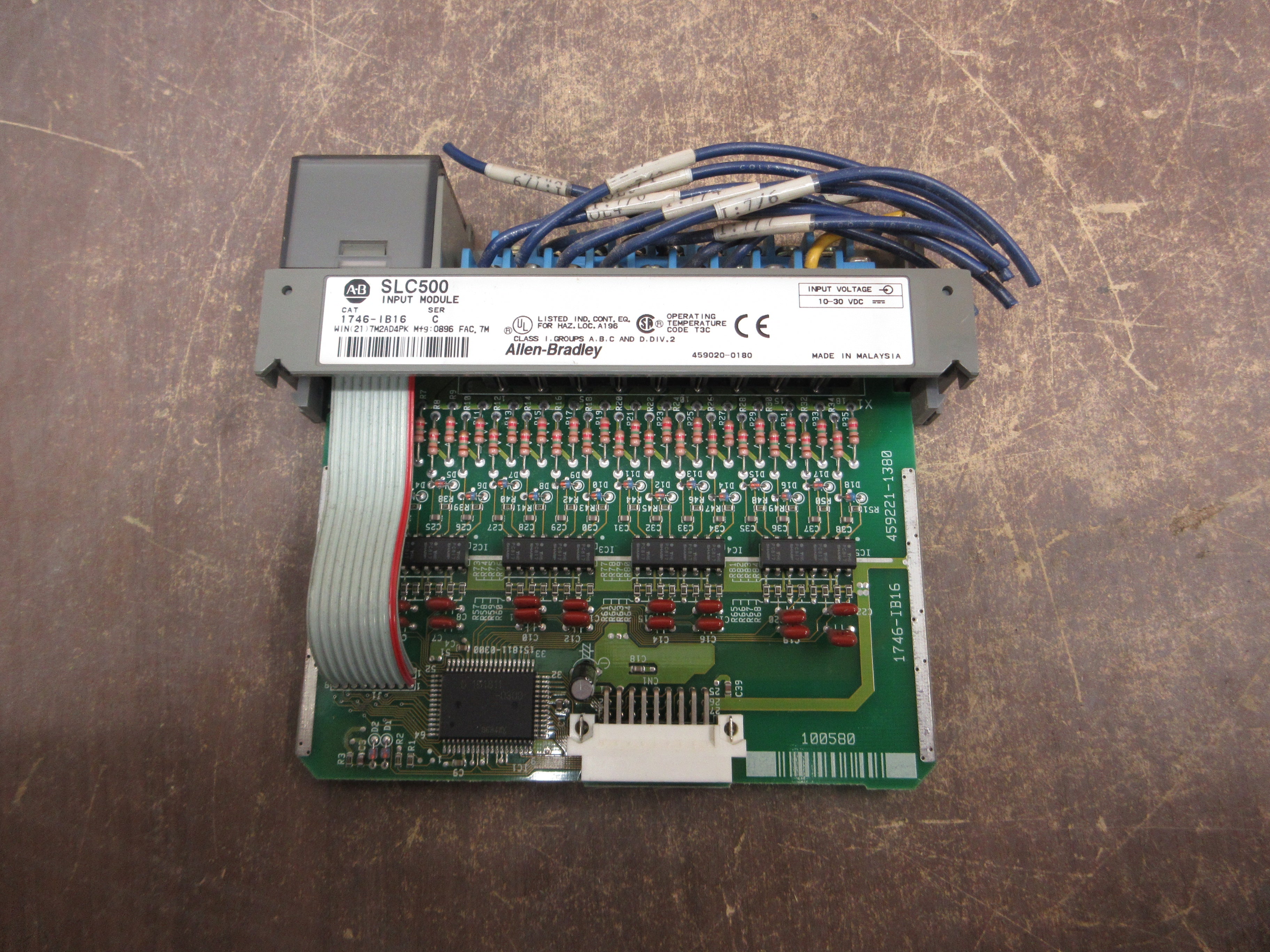 Allen-Bradley SLC 500 Input Module 1746-IB16 Series C 10-30 VDC Used